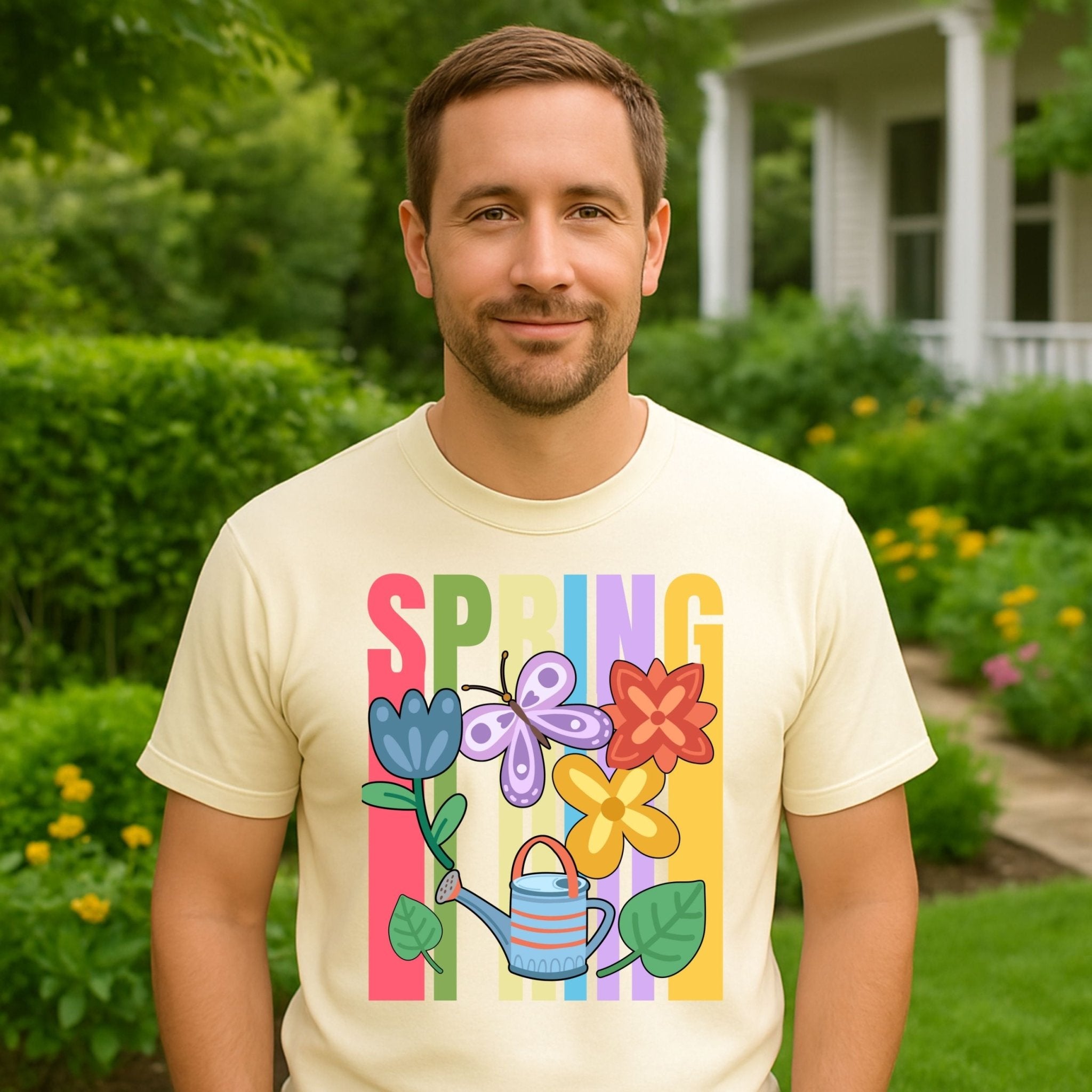 Spring Garden T-Shirt, Cute Flower Shirt - Craig Michael Design