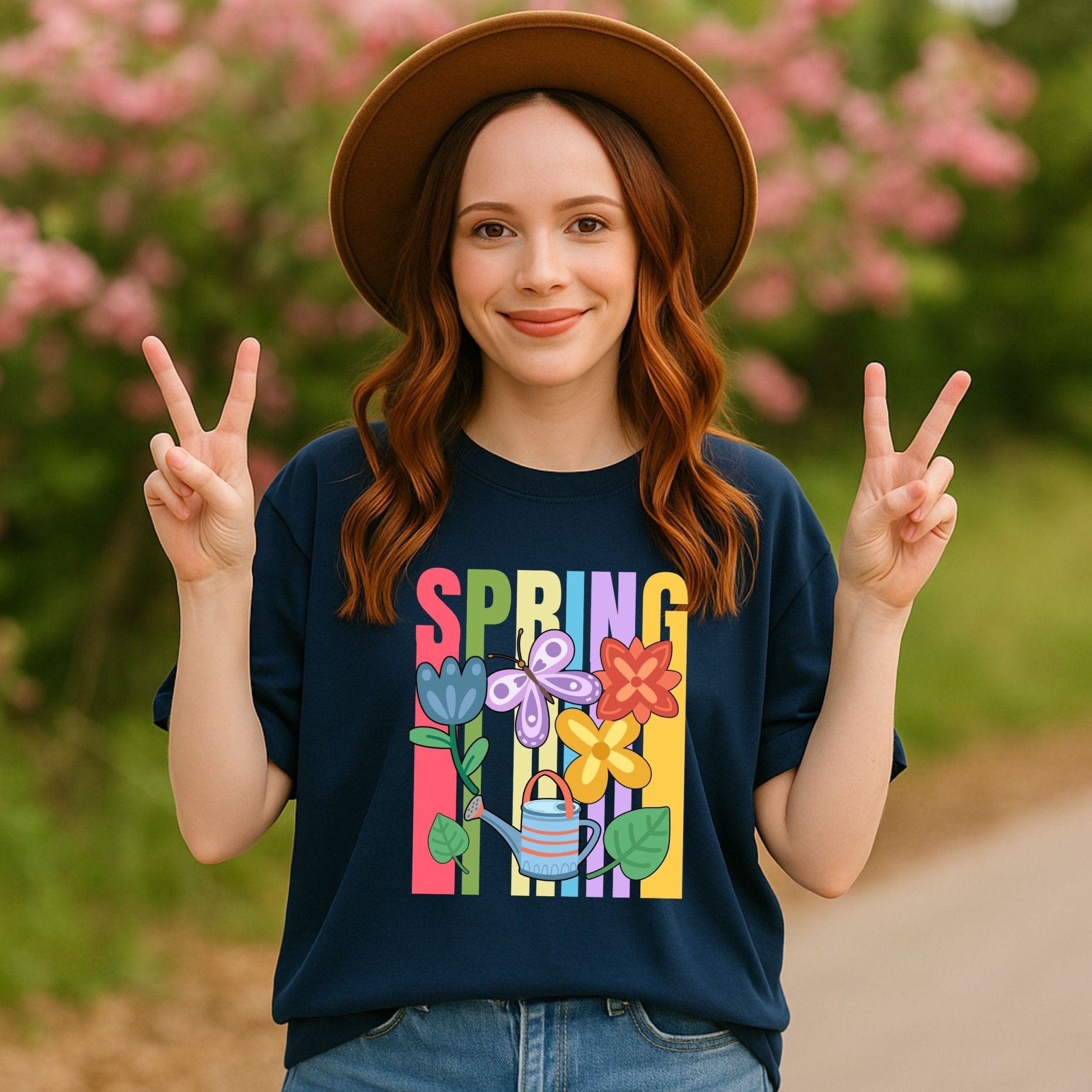 Spring Garden T-Shirt, Cute Flower Shirt - Craig Michael Design