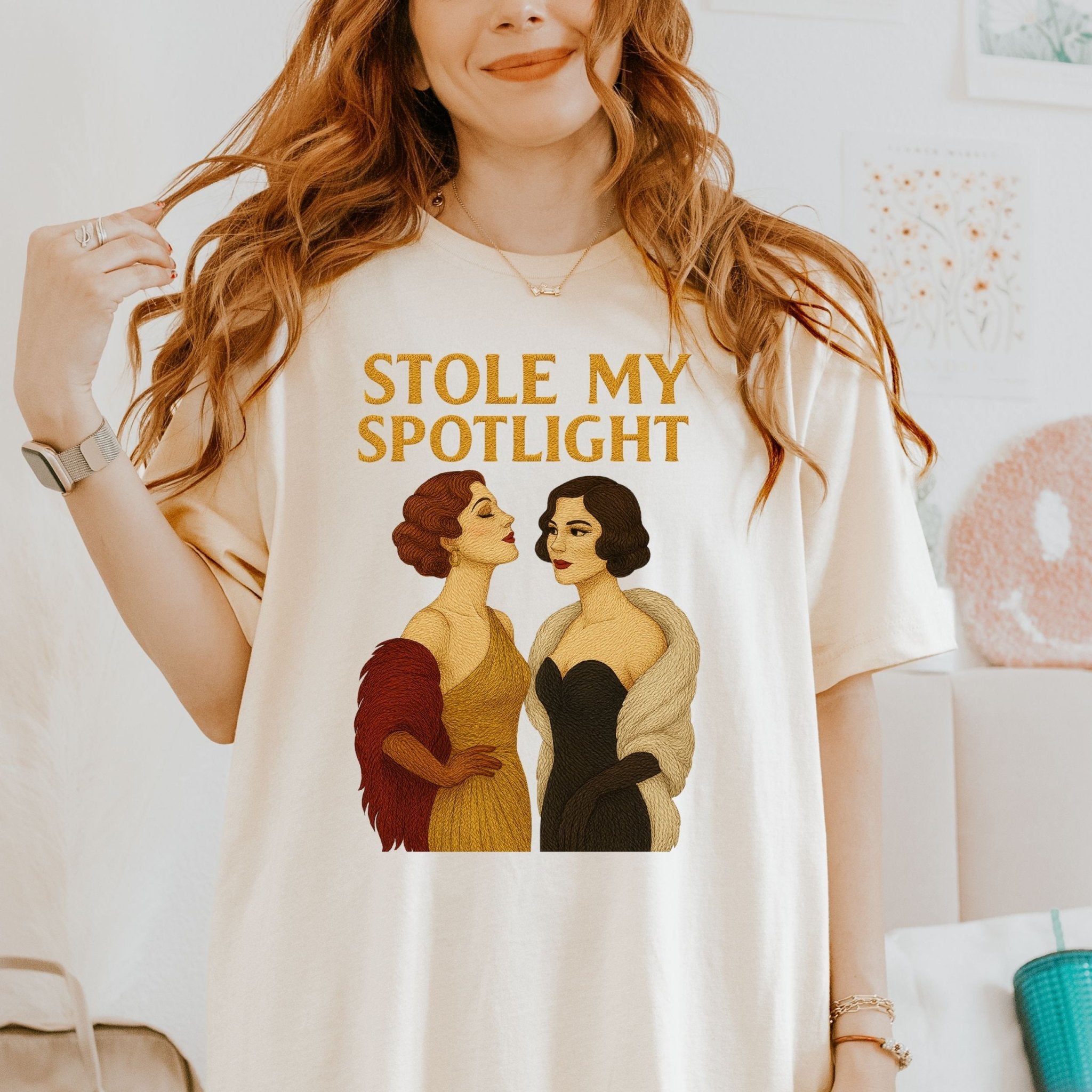 Stole My Spotlight – 1930s Sapphic T-Shirt, Vintage Glam Tee - Craig Michael Design