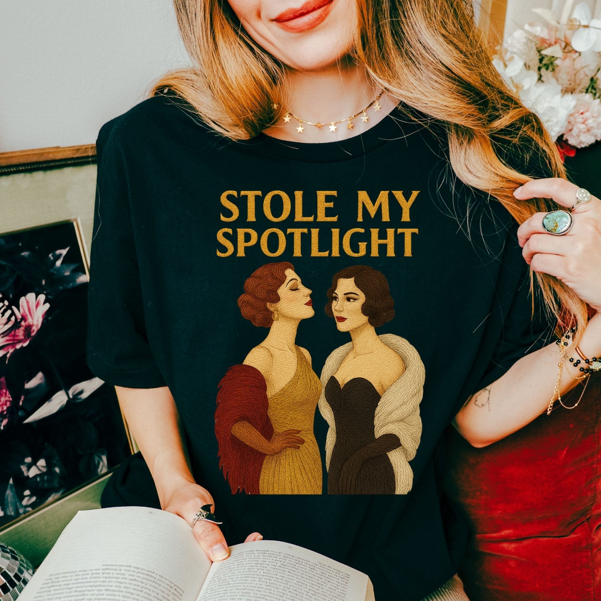 Stole My Spotlight – 1930s Sapphic T-Shirt, Vintage Glam Tee - Craig Michael Design
