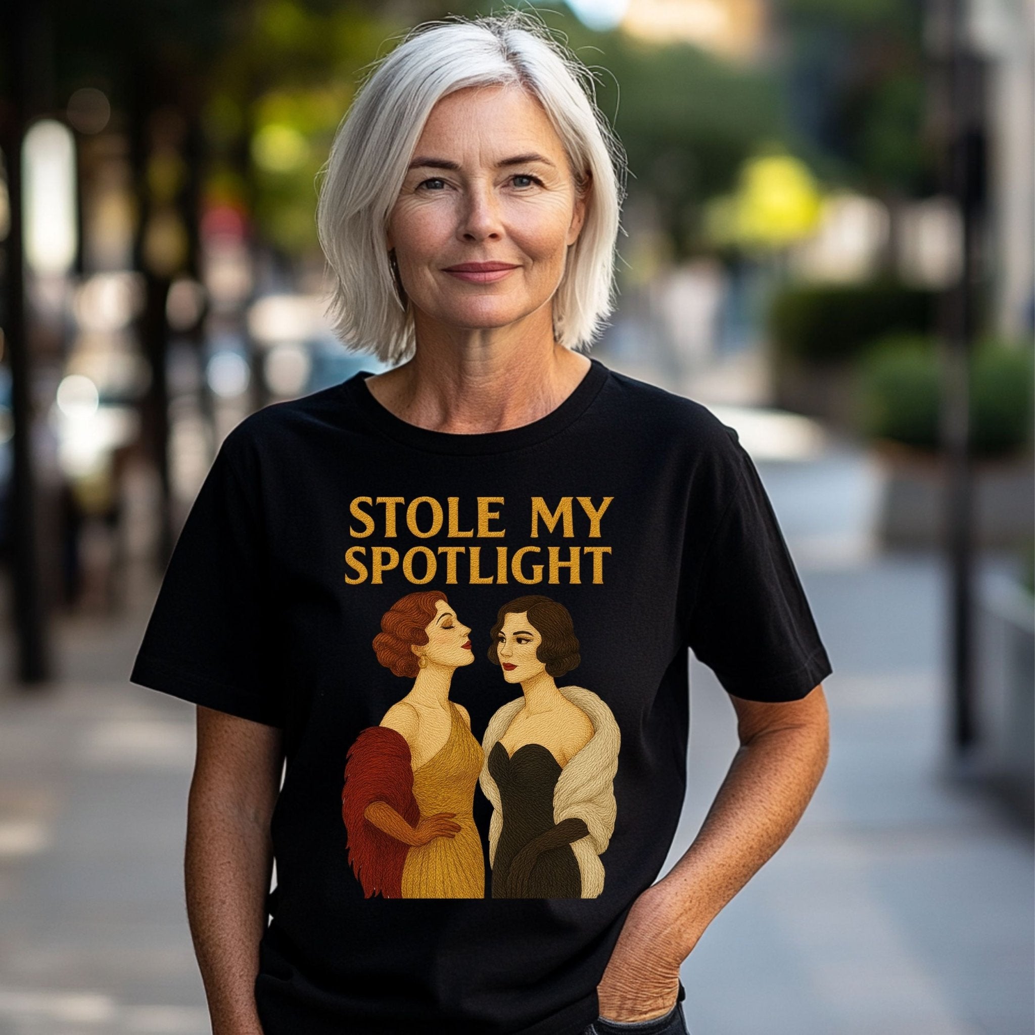 Stole My Spotlight – 1930s Sapphic T-Shirt, Vintage Glam Tee - Craig Michael Design