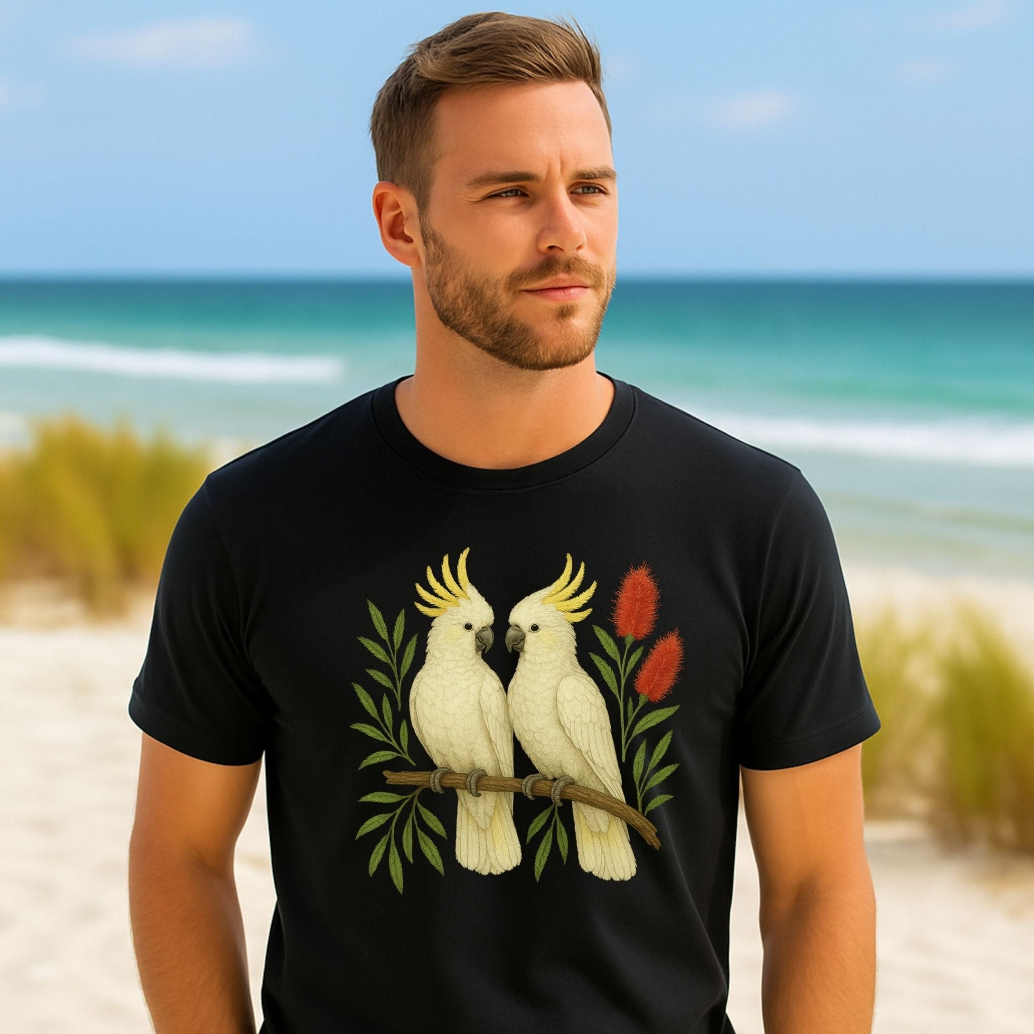Sulphur - Crested Cockatoo T-Shirt – Australian Native Bird Collection - Craig Michael Design