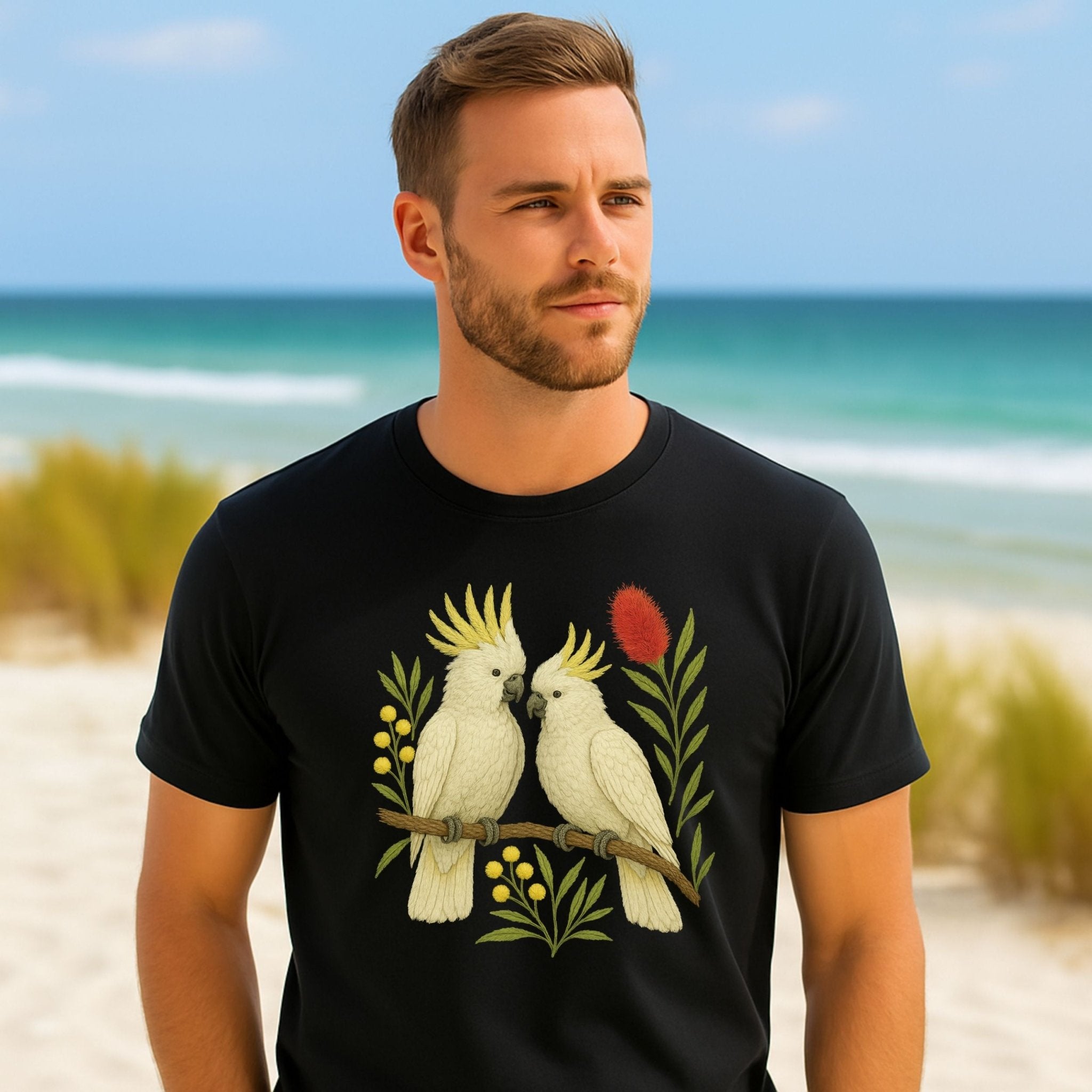 Sulphur - Crested Cockatoo T-Shirt – Australian Native Bird Collection - Craig Michael Design