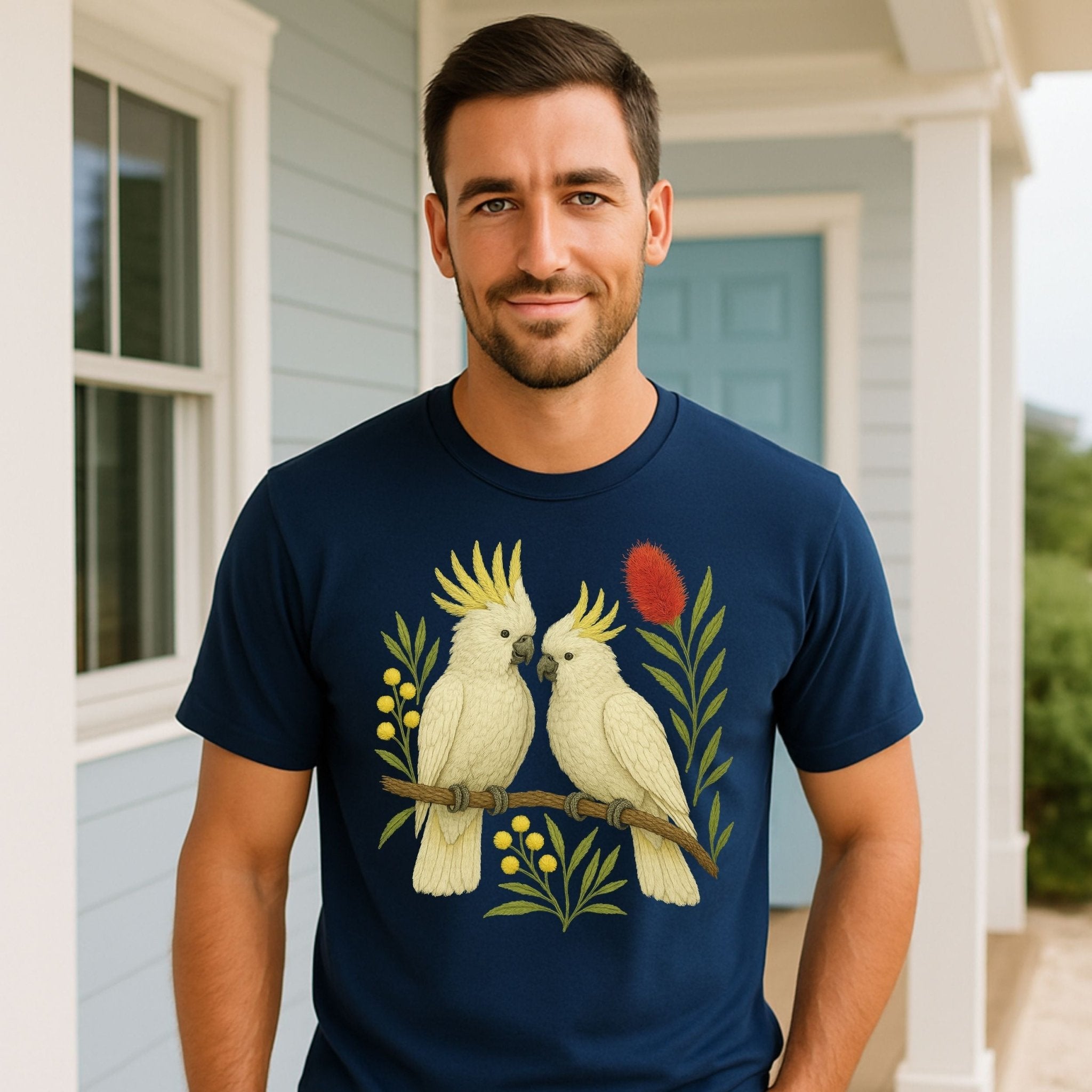 Sulphur - Crested Cockatoo T-Shirt – Australian Native Bird Collection - Craig Michael Design