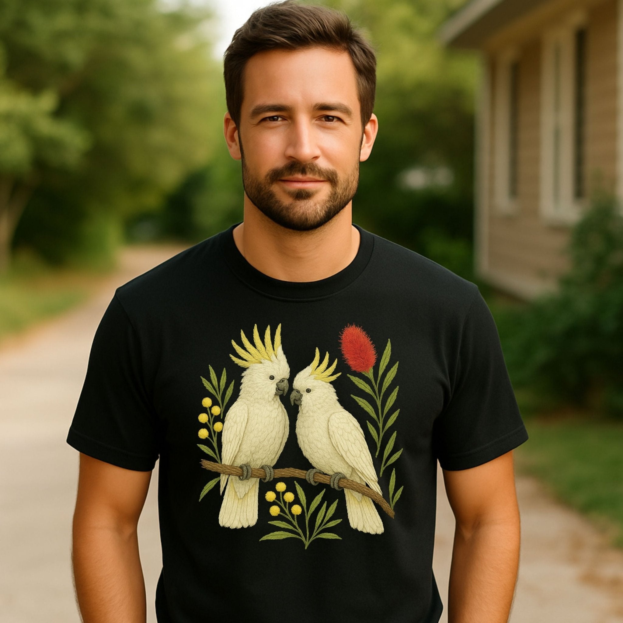 Sulphur - Crested Cockatoo T-Shirt – Australian Native Bird Collection - Craig Michael Design