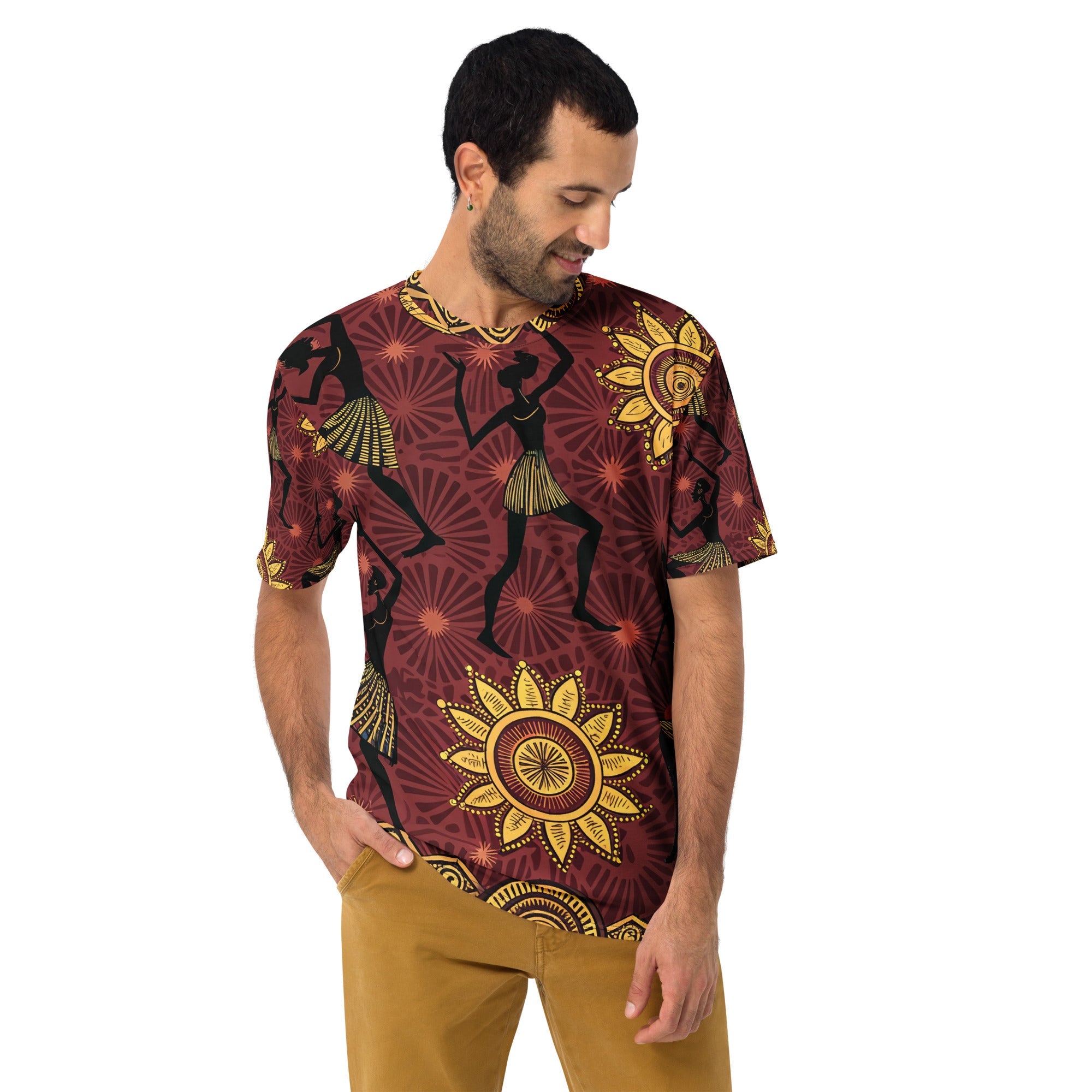 Sun Dance & Rhythm All - Over Print T-Shirt – African Tribal Celebration Design - Craig Michael Design