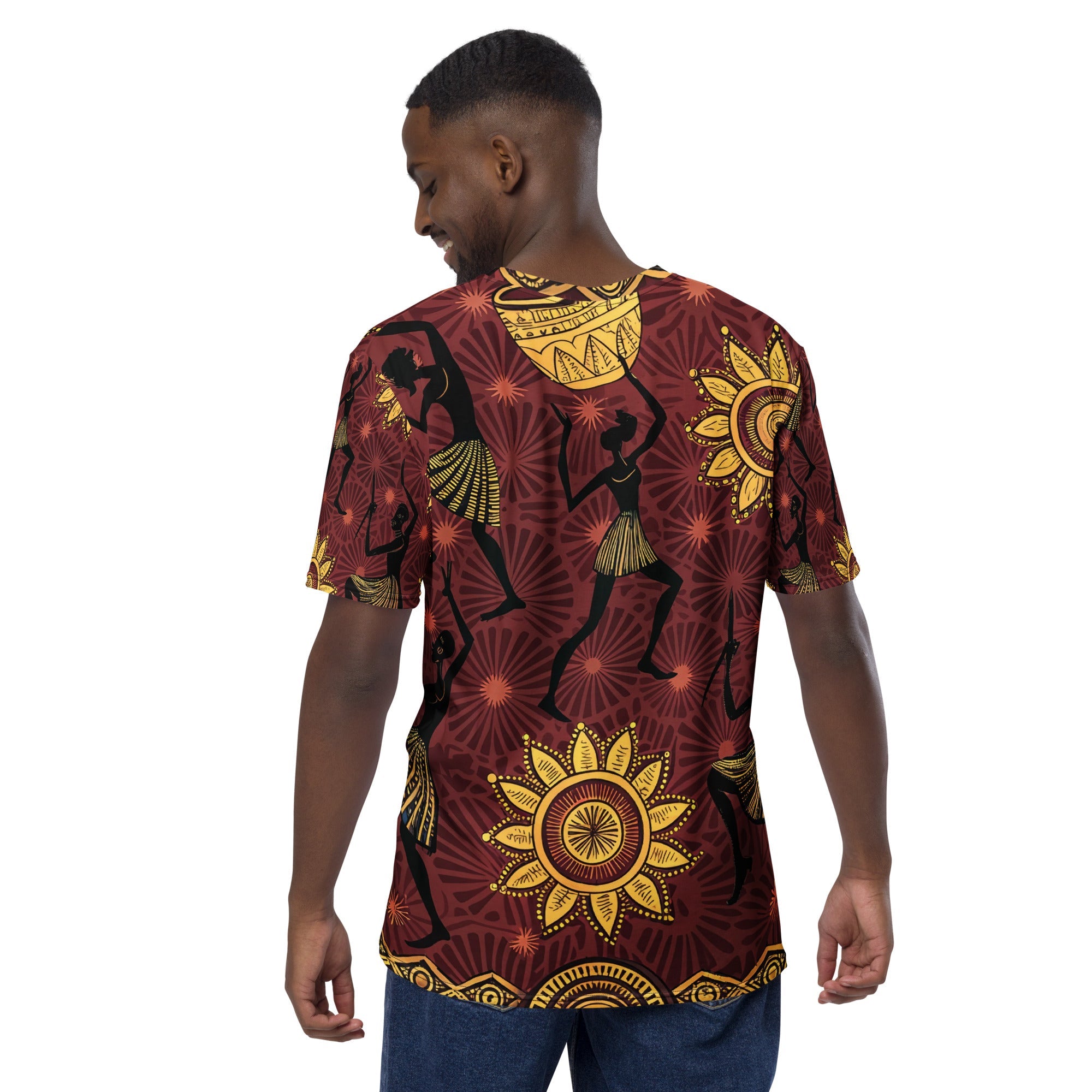 Sun Dance & Rhythm All - Over Print T-Shirt – African Tribal Celebration Design - Craig Michael Design