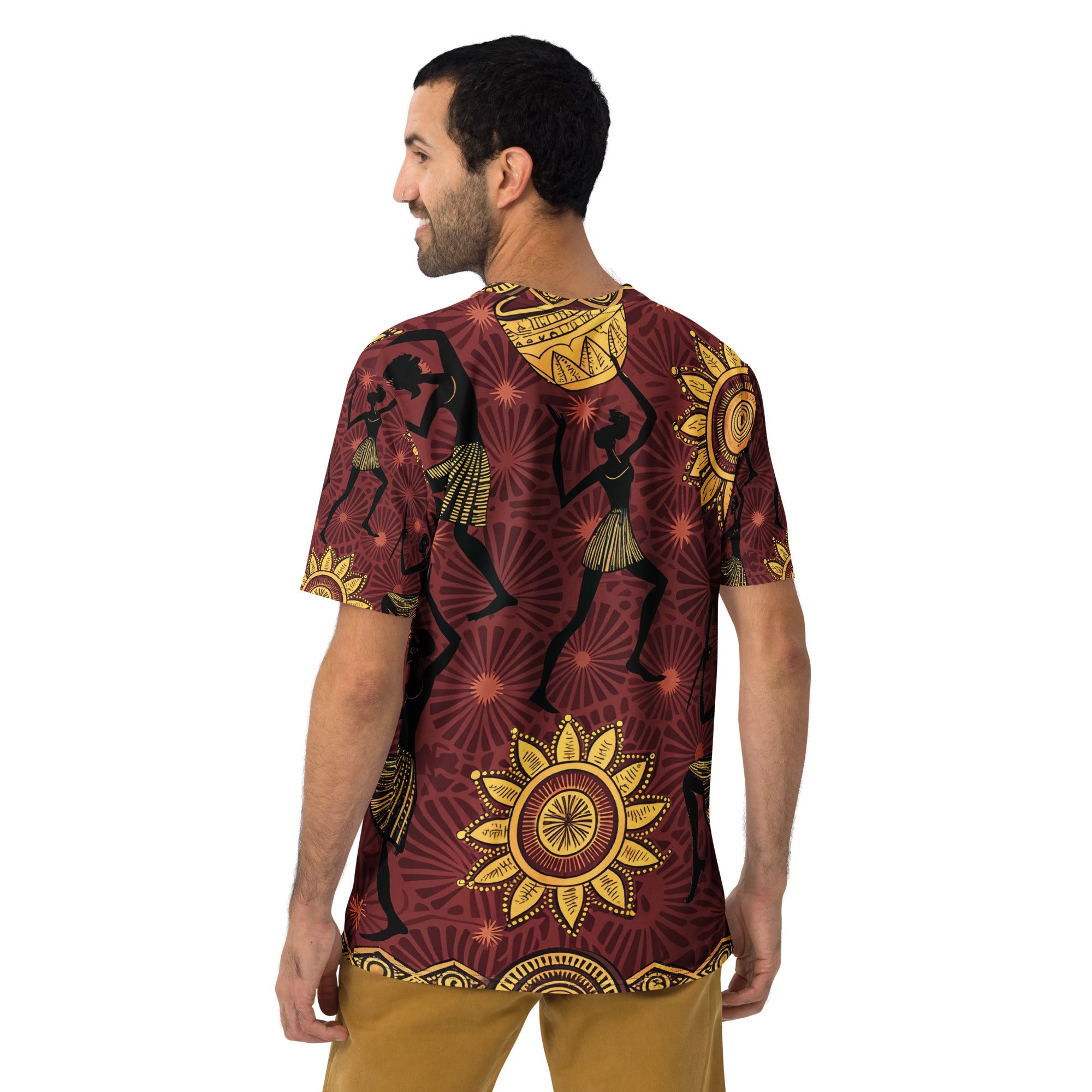 Sun Dance & Rhythm All - Over Print T-Shirt – African Tribal Celebration Design - Craig Michael Design
