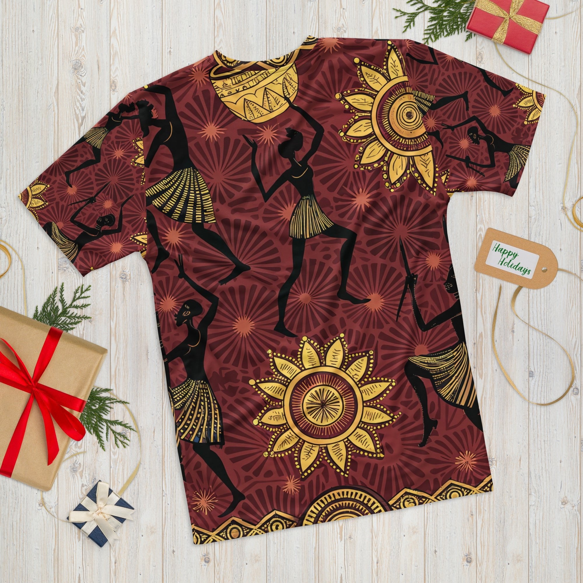 Sun Dance & Rhythm All - Over Print T-Shirt – African Tribal Celebration Design - Craig Michael Design