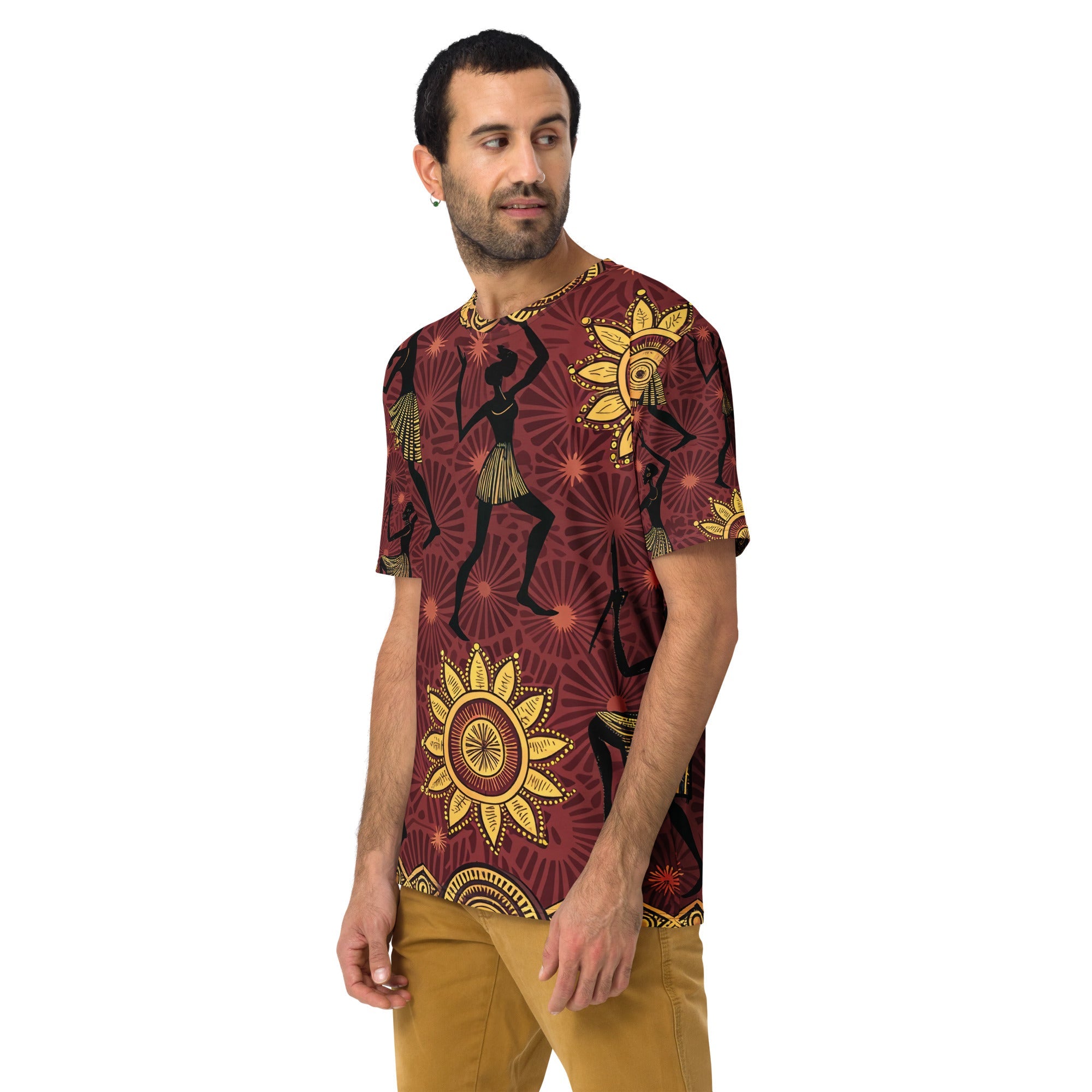 Sun Dance & Rhythm All - Over Print T-Shirt – African Tribal Celebration Design - Craig Michael Design