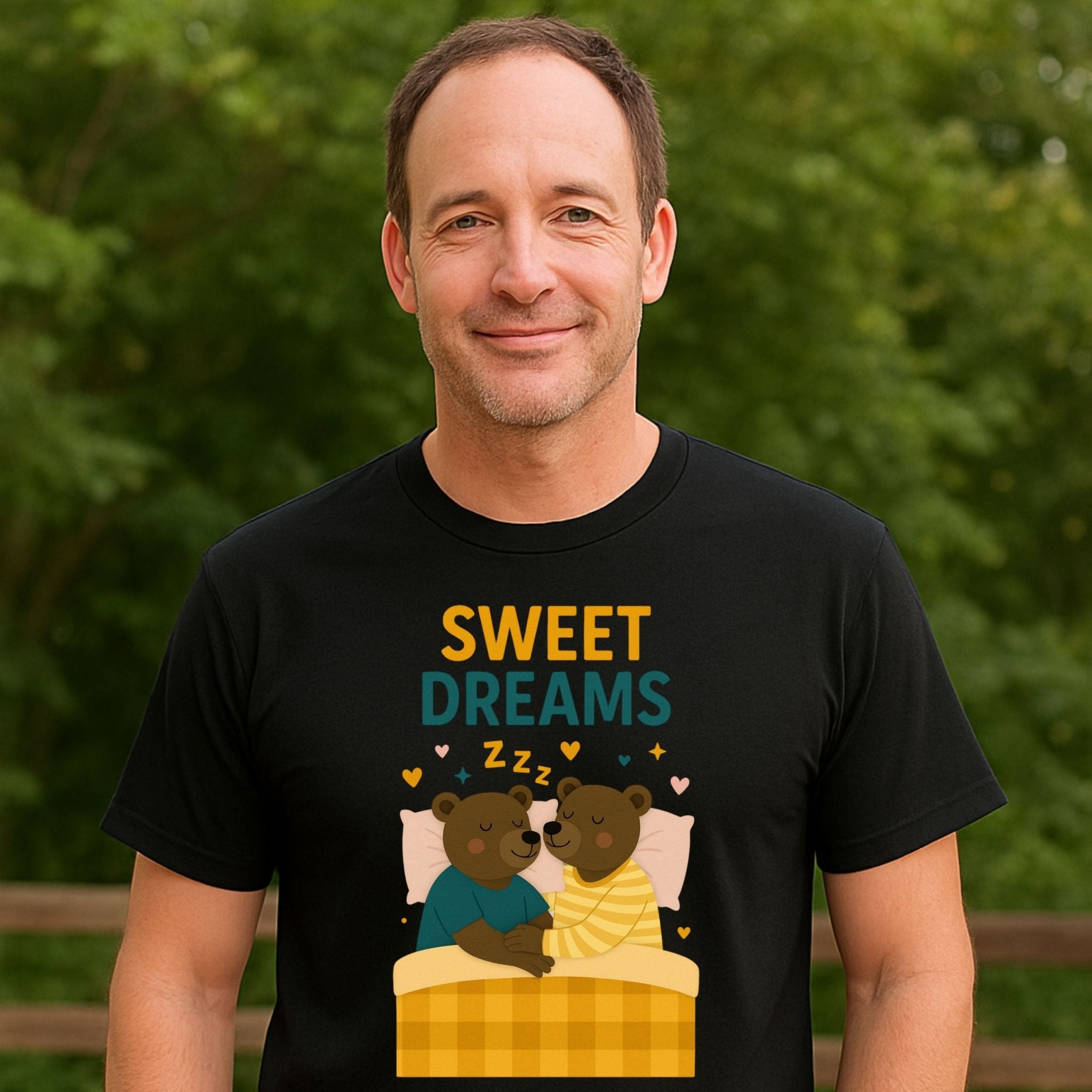 Sweet Dreams Shirt, Gay Couple Bedtime T-Shirt - Craig Michael Design