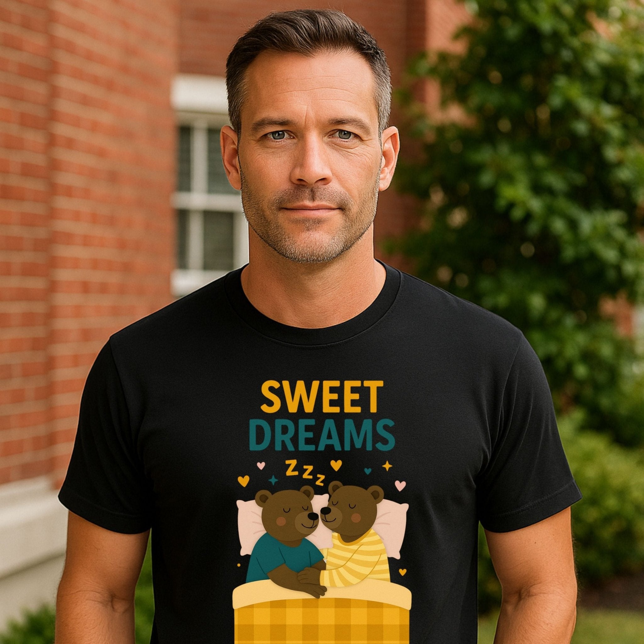 Sweet Dreams Shirt, Gay Couple Bedtime T-Shirt - Craig Michael Design