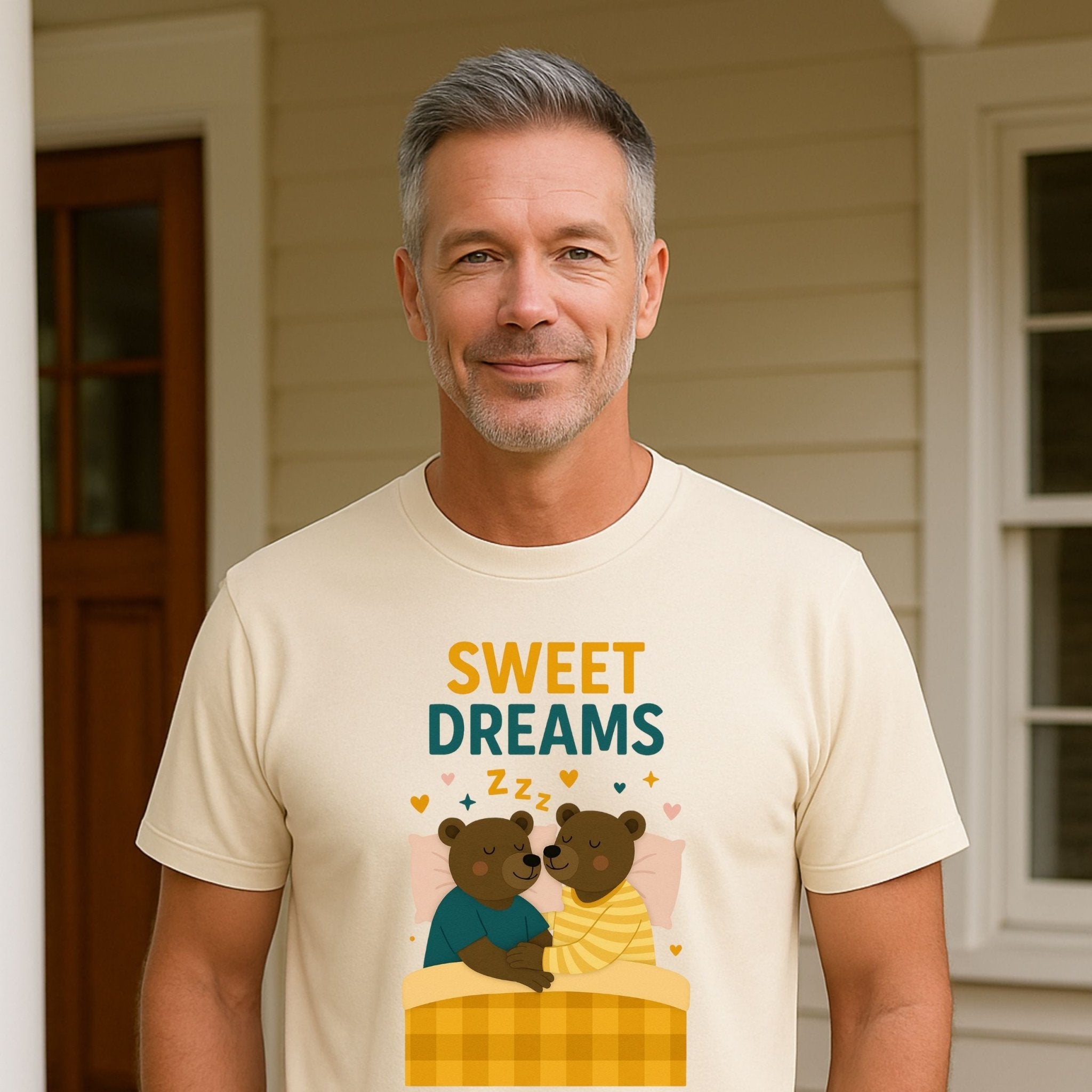 Sweet Dreams Shirt, Gay Couple Bedtime T-Shirt - Craig Michael Design