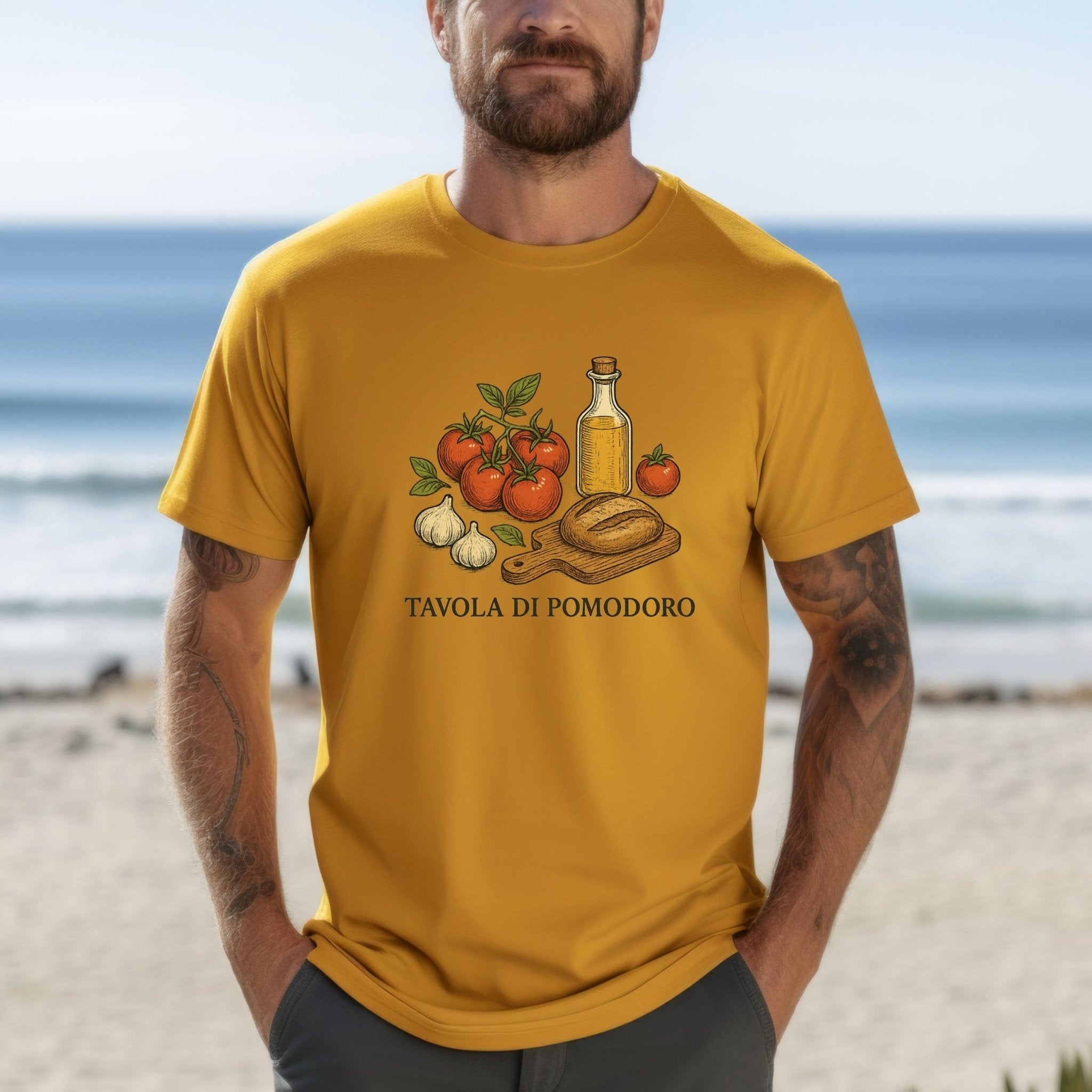 Tavola di Pomodoro T-Shirt, Italian Food Tee - Craig Michael Design
