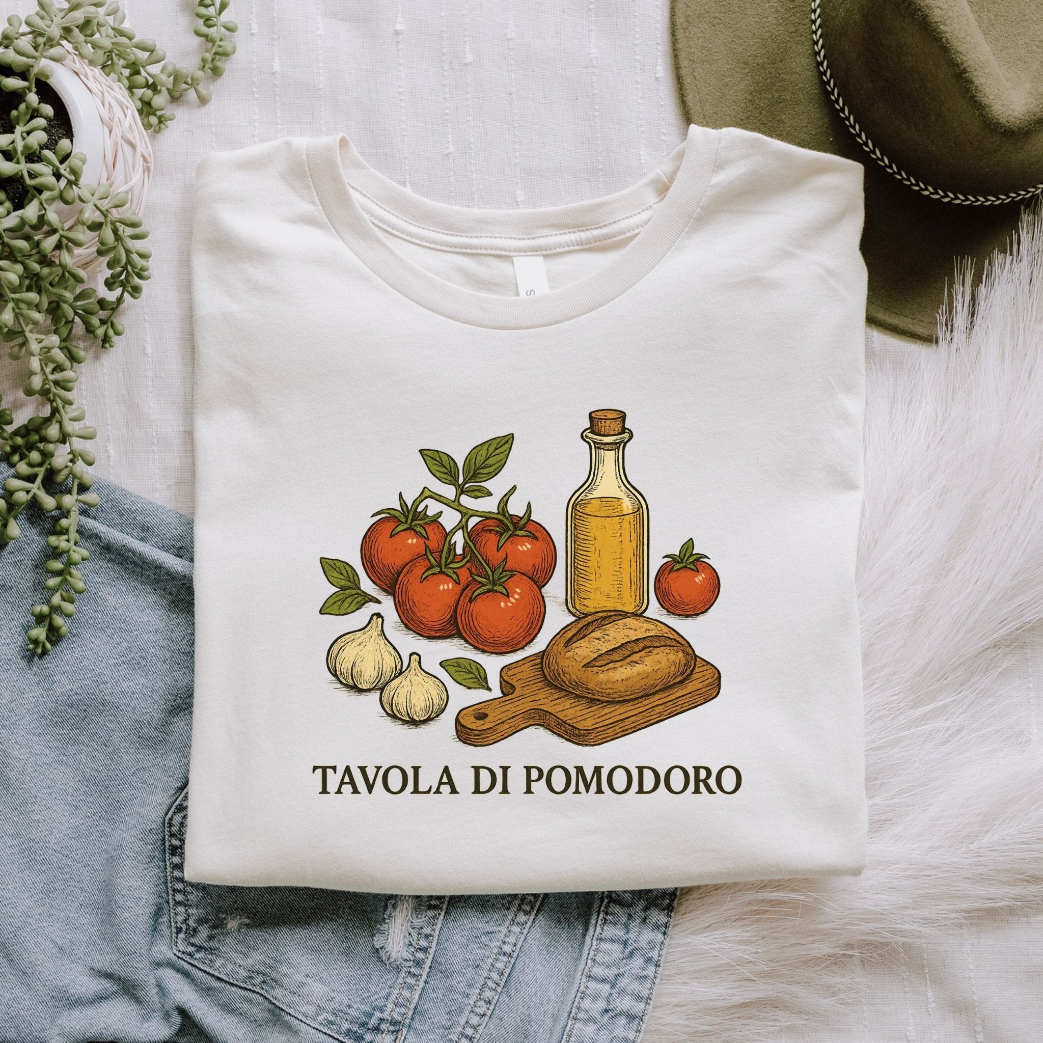 Tavola di Pomodoro T-Shirt, Italian Food Tee - Craig Michael Design