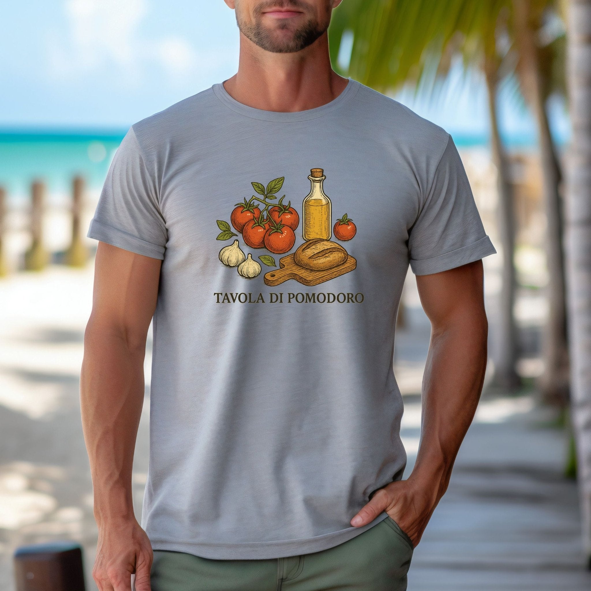 Tavola di Pomodoro T-Shirt, Italian Food Tee - Craig Michael Design