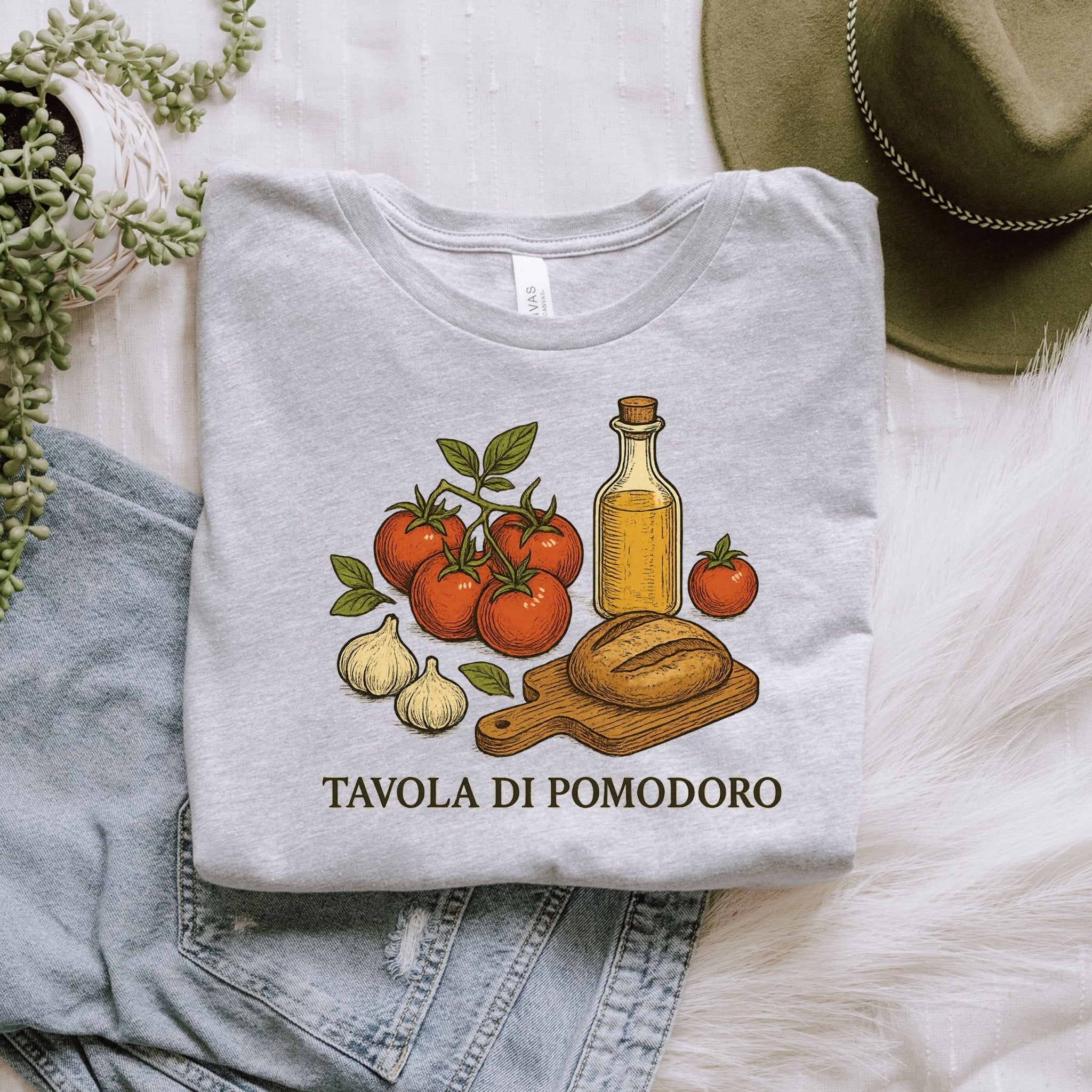 Tavola di Pomodoro T-Shirt, Italian Food Tee - Craig Michael Design