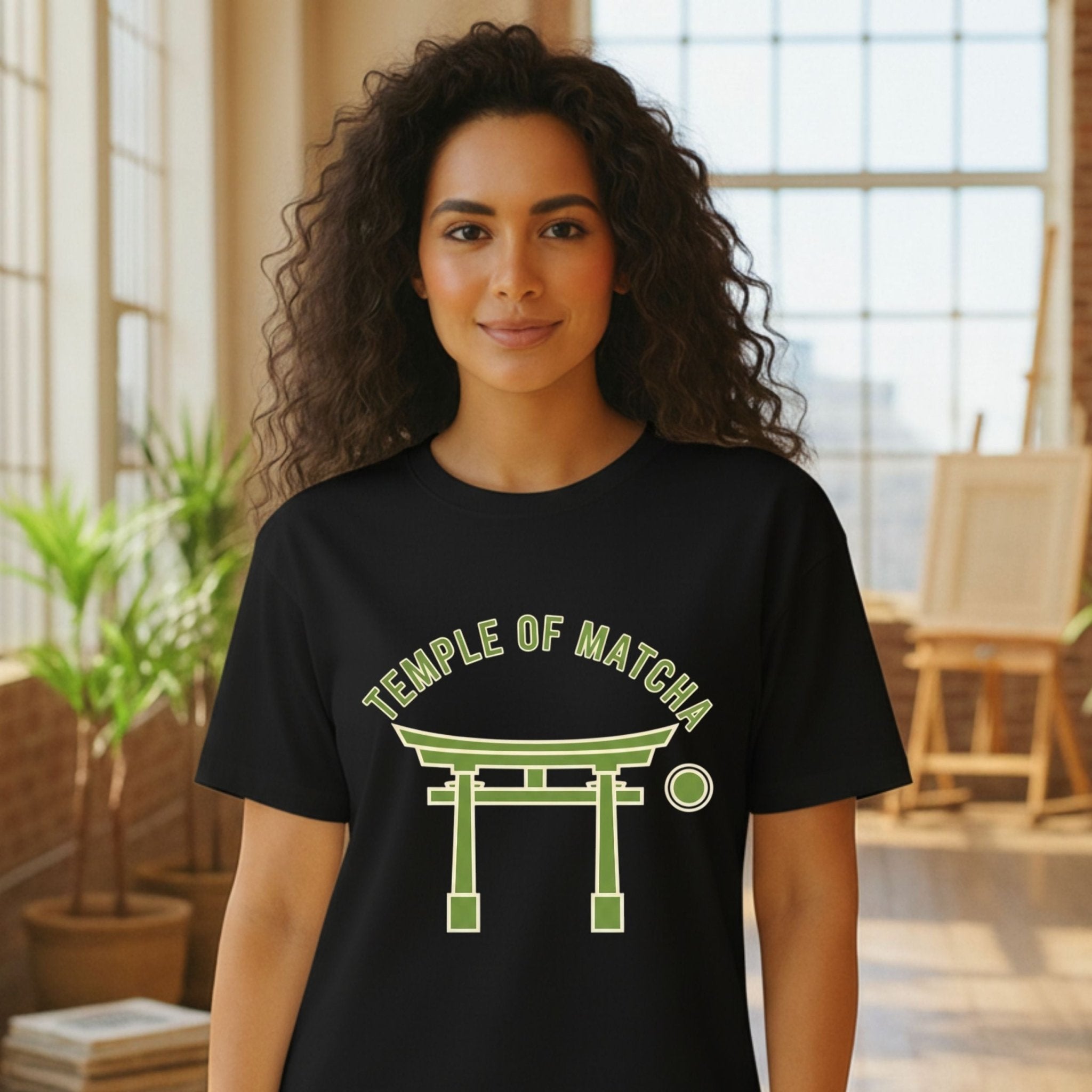 Temple of Matcha T-Shirt, Japanese Torii Gate Tee, Matcha Lover Gift, Unique Tea Shirt, Japanese Culture Shirt, Minimalist T-Shirt, Tea - Craig Michael Design