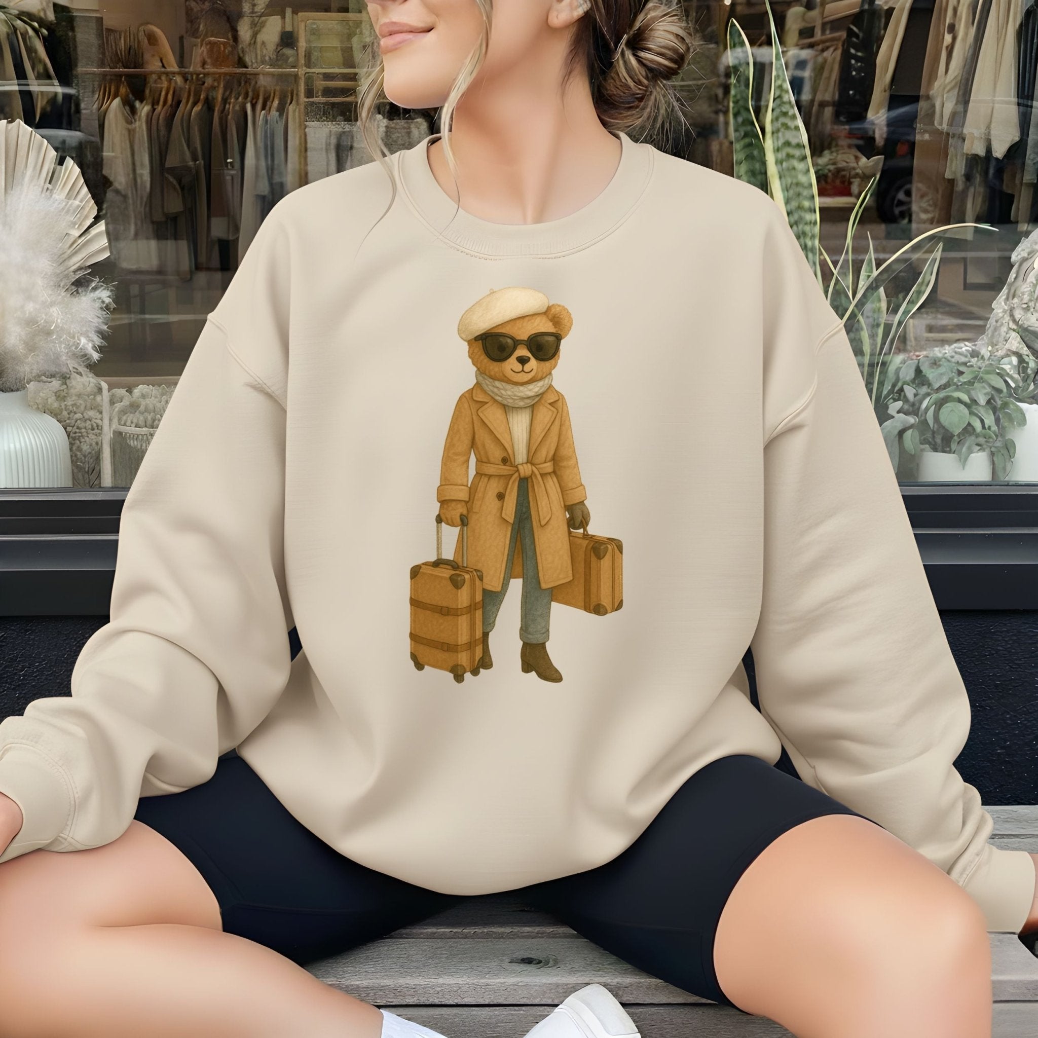 Travel Chic Teddy Sweatshirt - Craig Michael Design