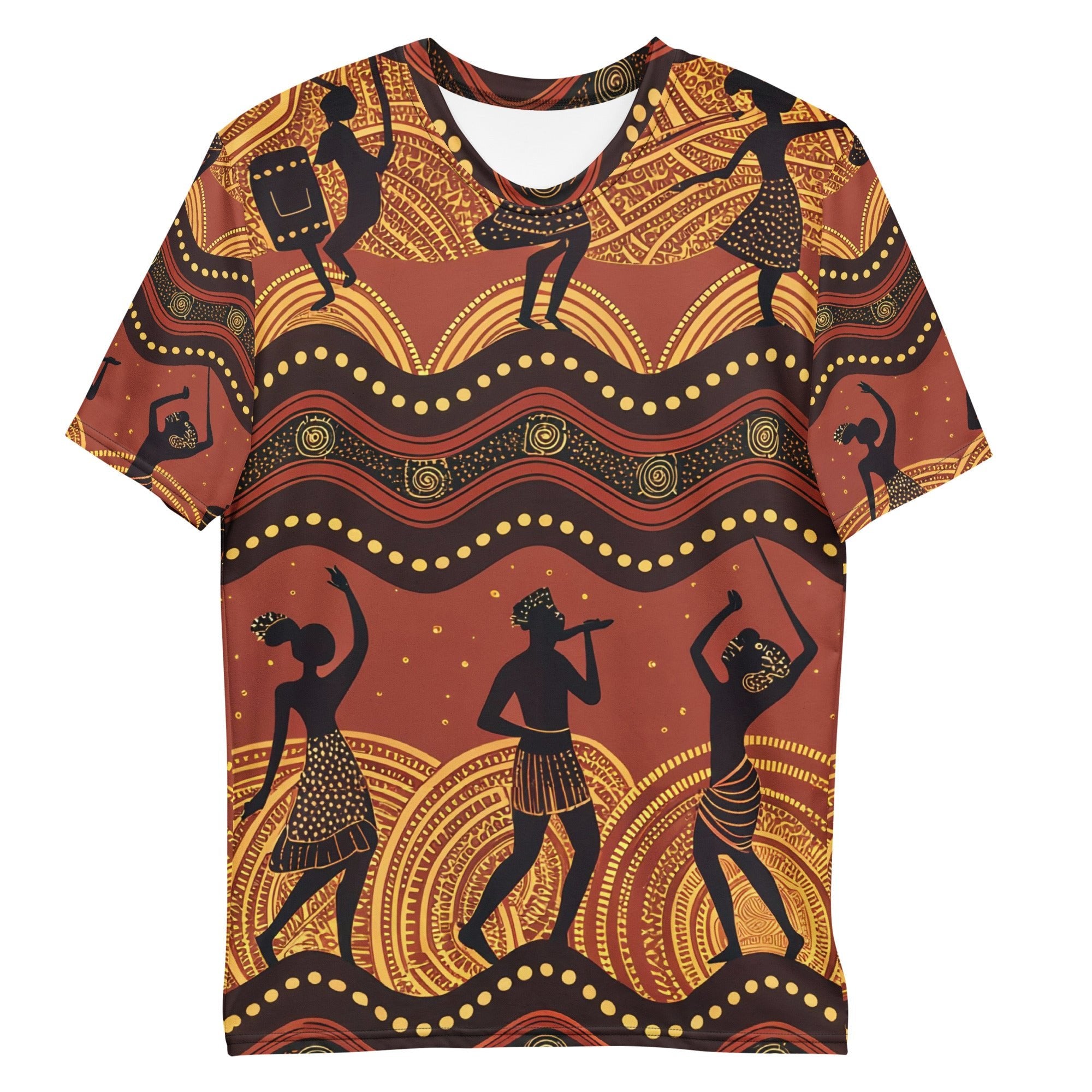 Tribal Dance & Music All - Over Print T-Shirt – African Rhythm & Cultural Celebration - Craig Michael Design