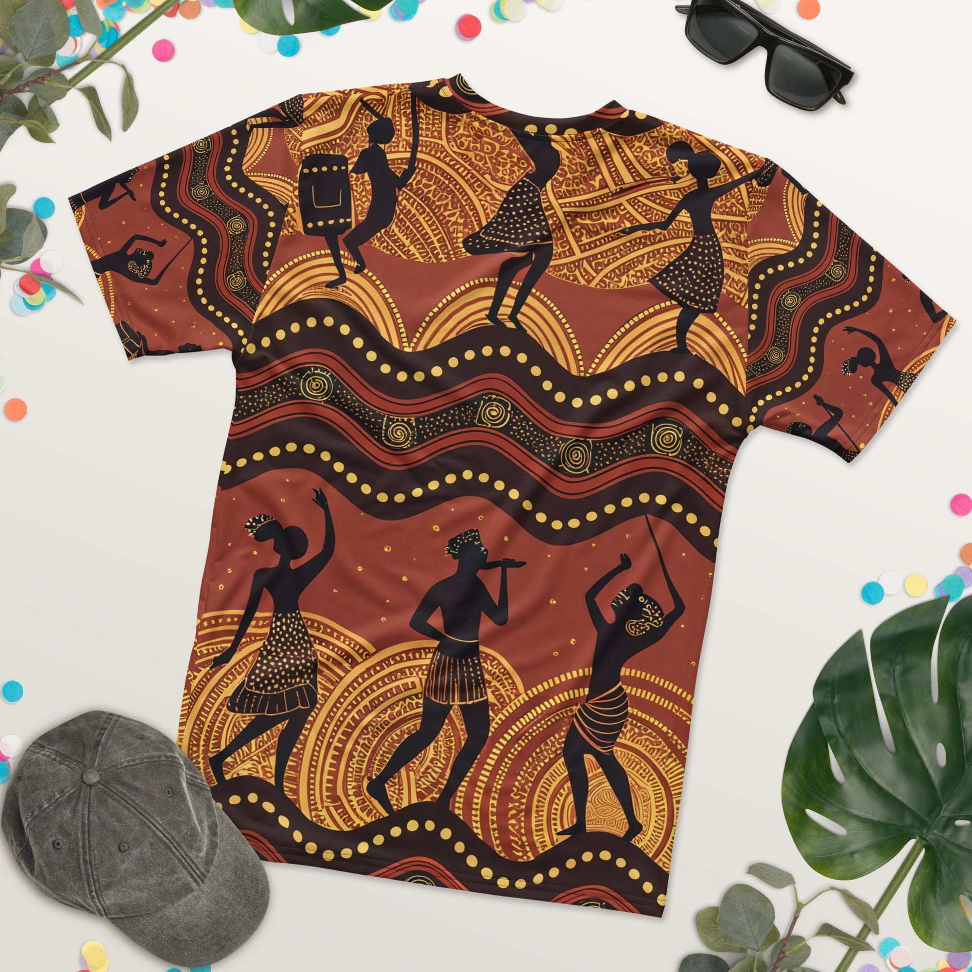 Tribal Dance & Music All - Over Print T-Shirt – African Rhythm & Cultural Celebration - Craig Michael Design