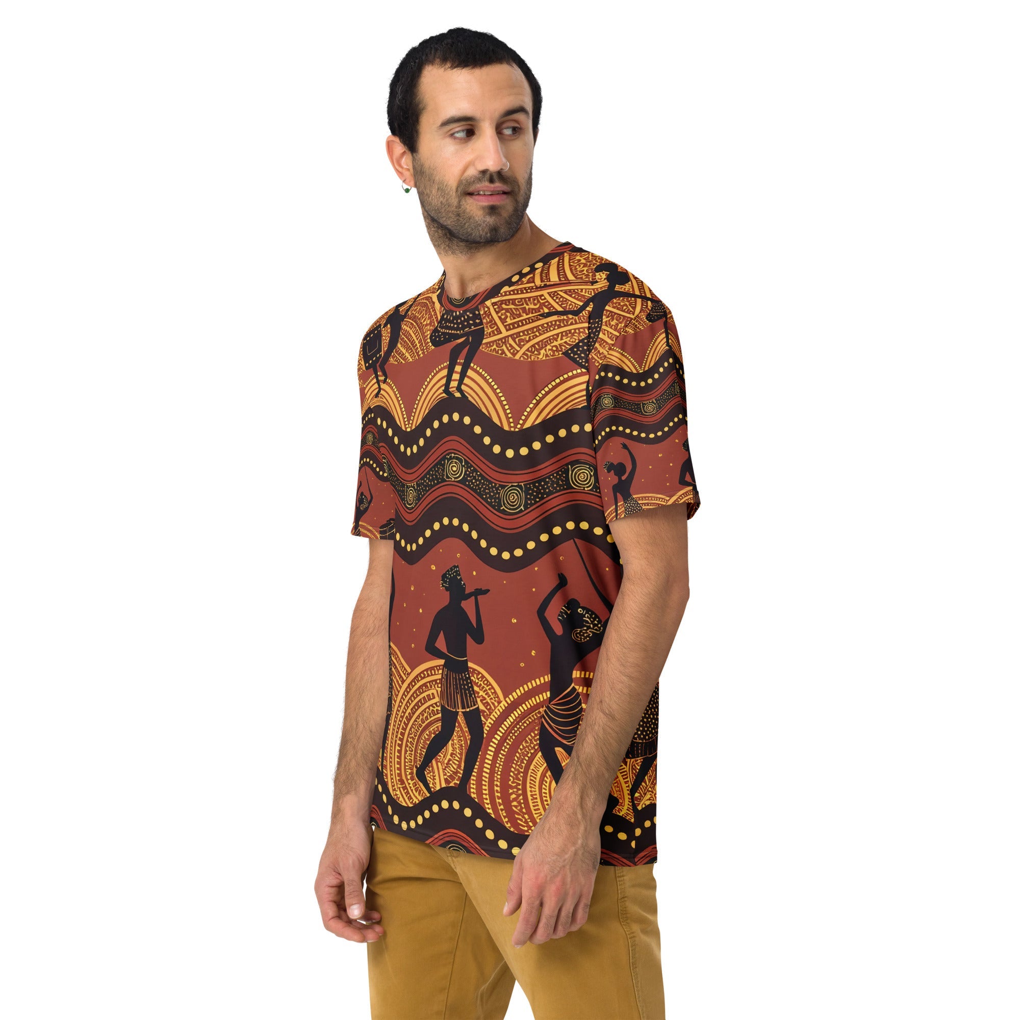Tribal Dance & Music All - Over Print T-Shirt – African Rhythm & Cultural Celebration - Craig Michael Design