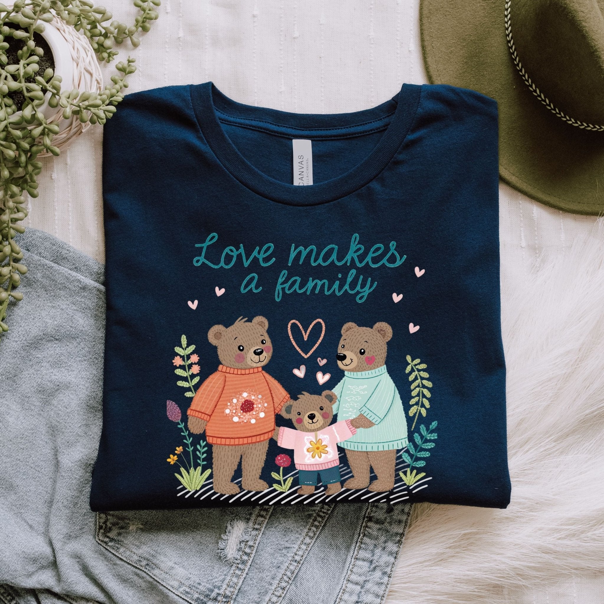 Two Dads Father’s Day Gift, 'Love Makes a Family' T-Shirt - Craig Michael Design