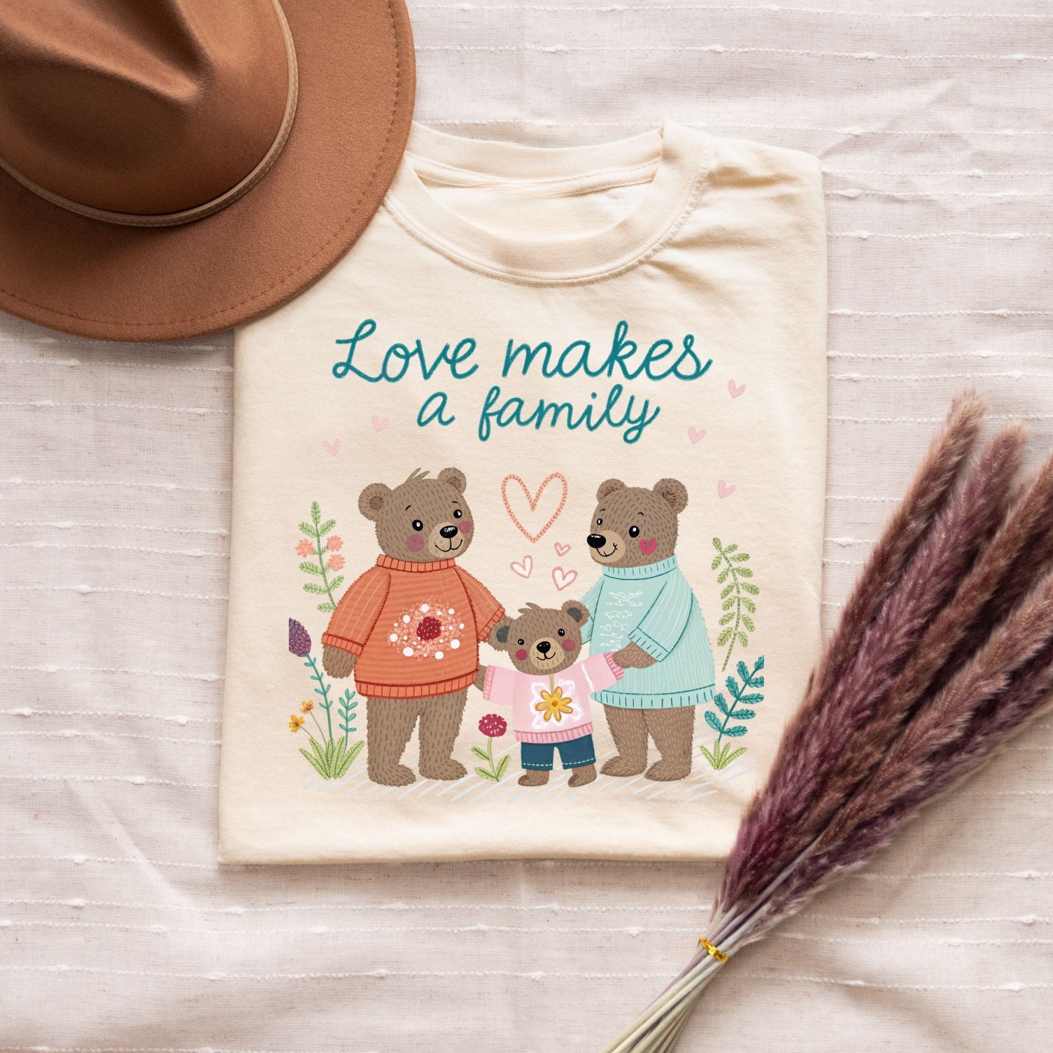 Two Dads Father’s Day Gift, 'Love Makes a Family' T-Shirt - Craig Michael Design