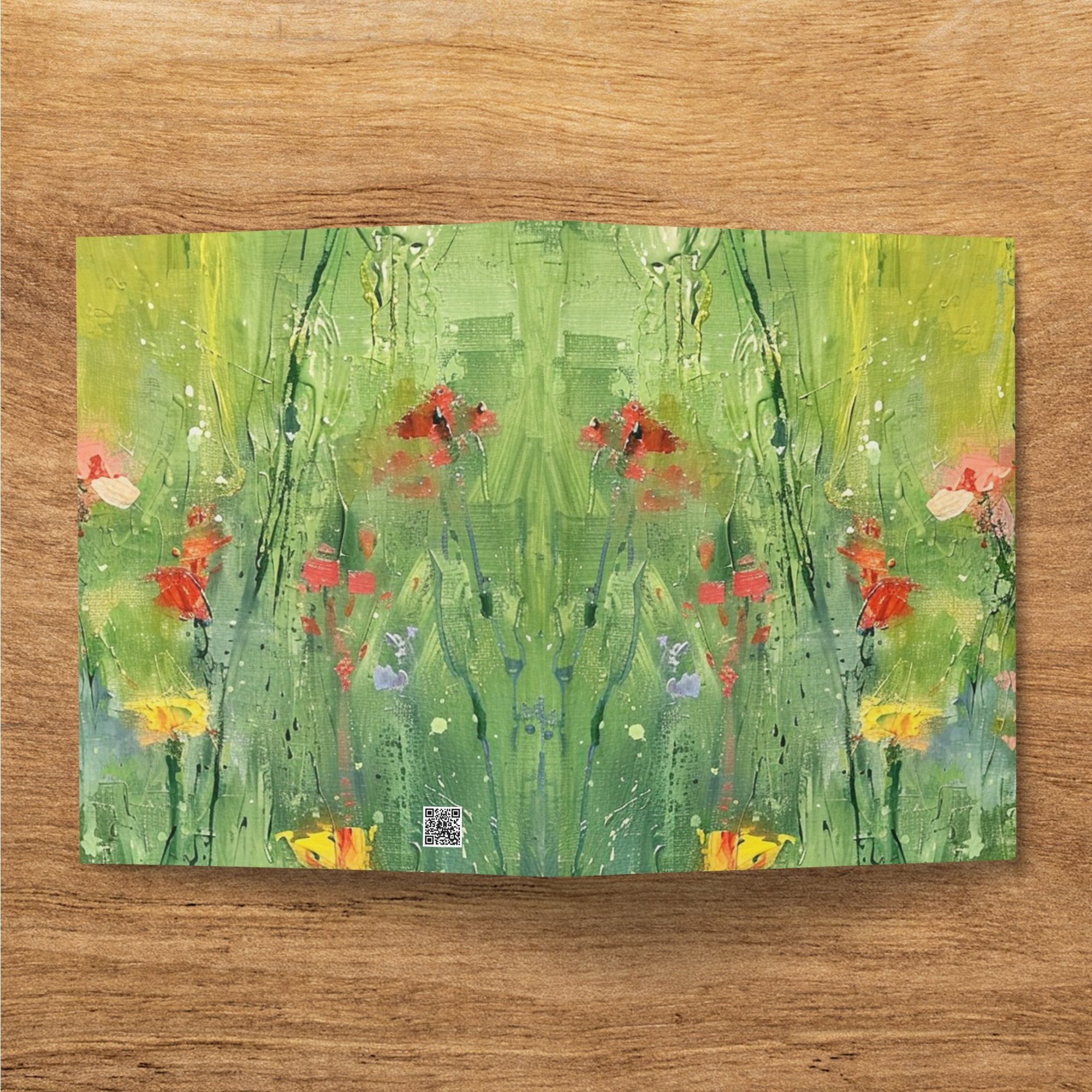 Vibrant Abstract Floral Journal, Artistic Notebook, Colorful Floral Diary, Unique Gift Idea, Sketchbook for Artists, Flower Art Journal - Craig Michael Design