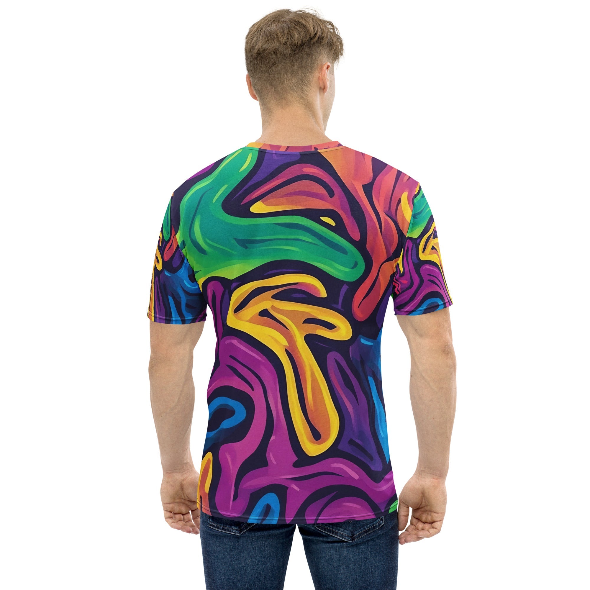Vibrant African Energy All - Over Print T-Shirt – Bold Tribal Abstract Design - Craig Michael Design