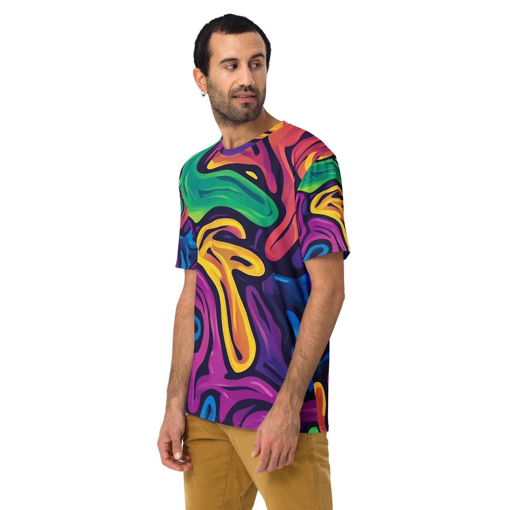 Vibrant African Energy All - Over Print T-Shirt – Bold Tribal Abstract Design - Craig Michael Design