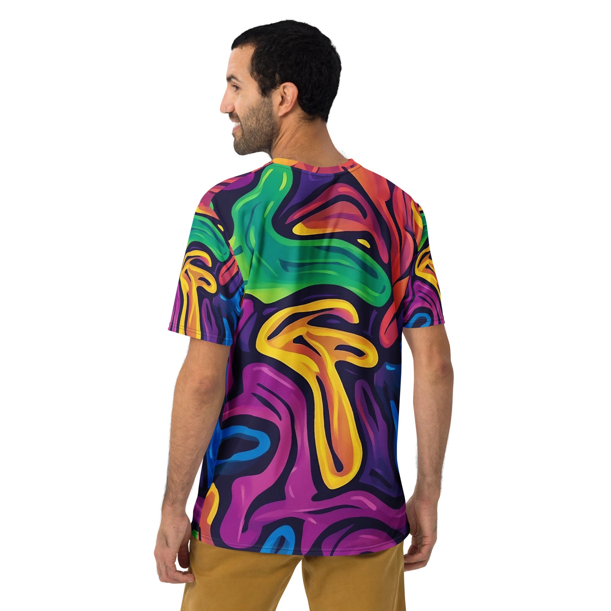 Vibrant African Energy All - Over Print T-Shirt – Bold Tribal Abstract Design - Craig Michael Design