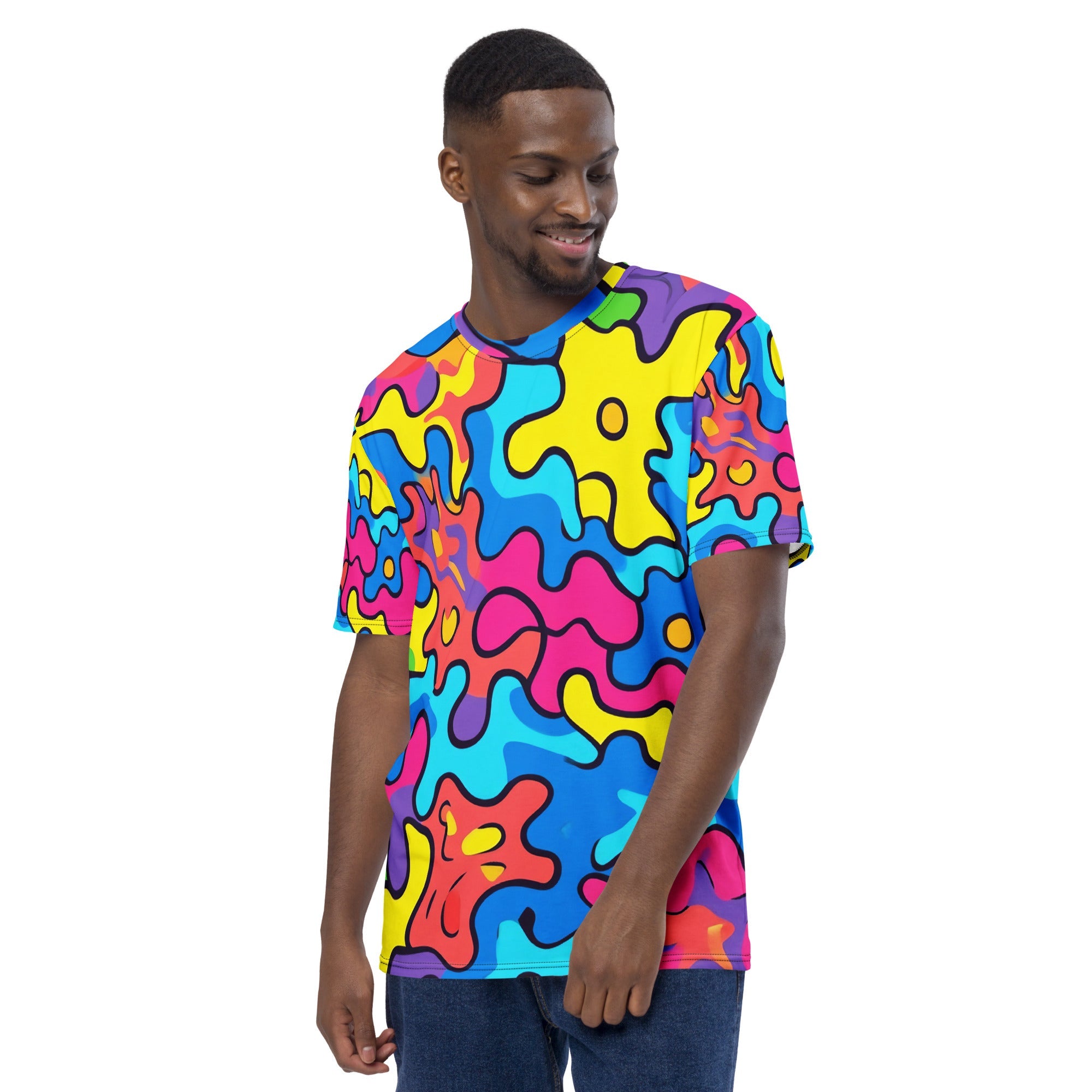 Vibrant African Energy All - Over Print T-Shirt – Tribal Abstract Design - Craig Michael Design