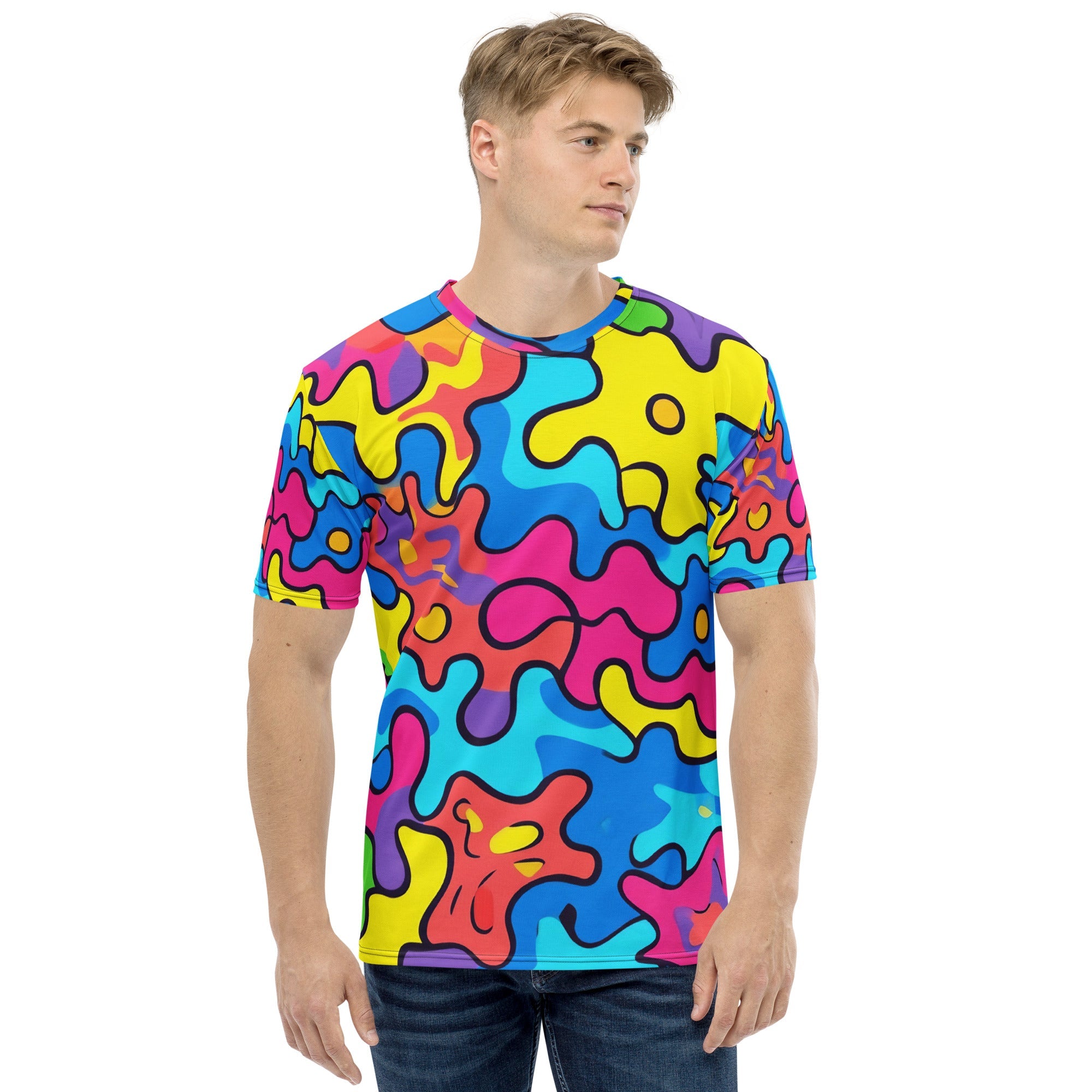 Vibrant African Energy All - Over Print T-Shirt – Tribal Abstract Design - Craig Michael Design