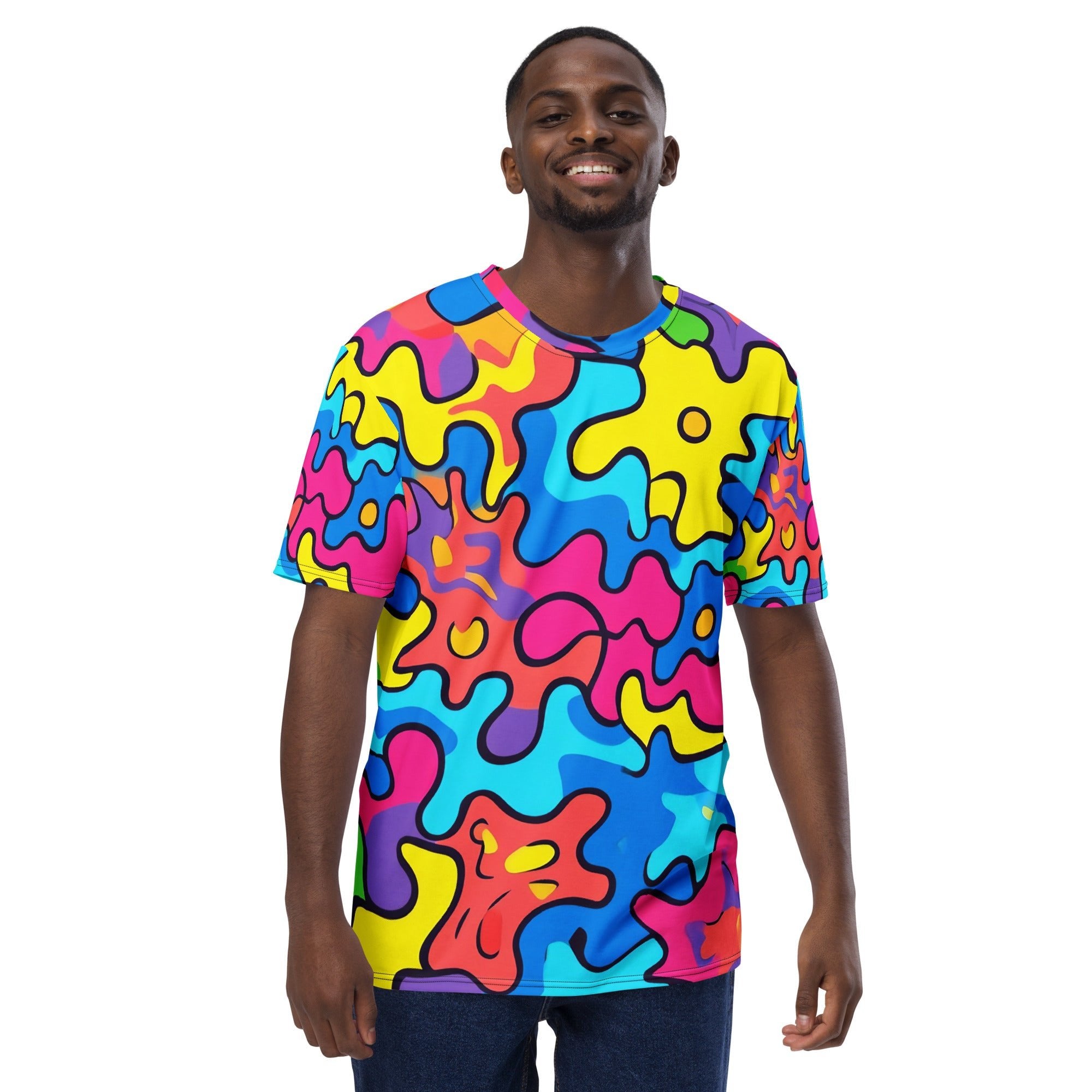 Vibrant African Energy All - Over Print T-Shirt – Tribal Abstract Design - Craig Michael Design