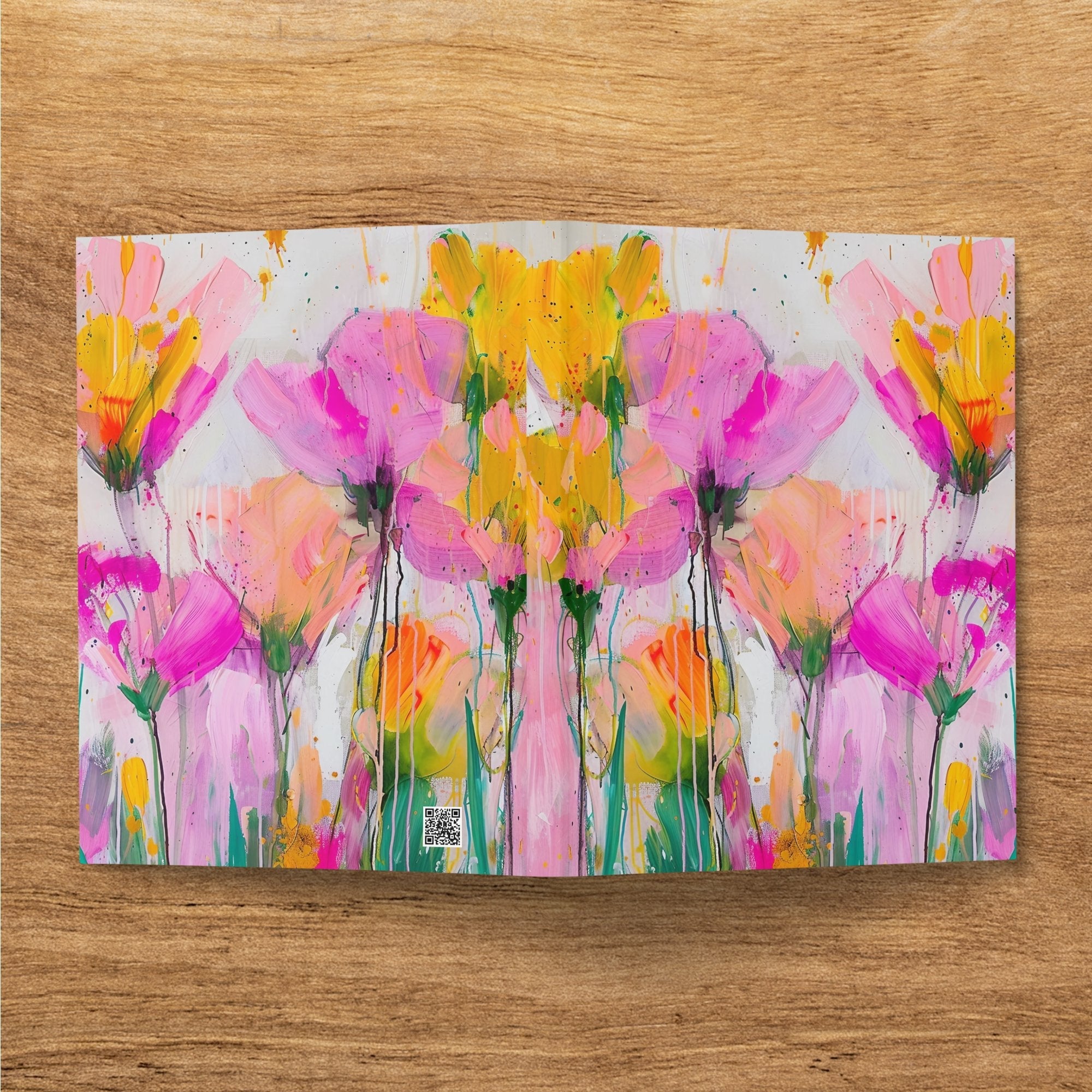 Vibrant Floral Art Journal, Colorful Flower Sketchbook, Unique Art Notebook, Creative Writing Journal, Artistic Stationery Gift, Floral - Craig Michael Design