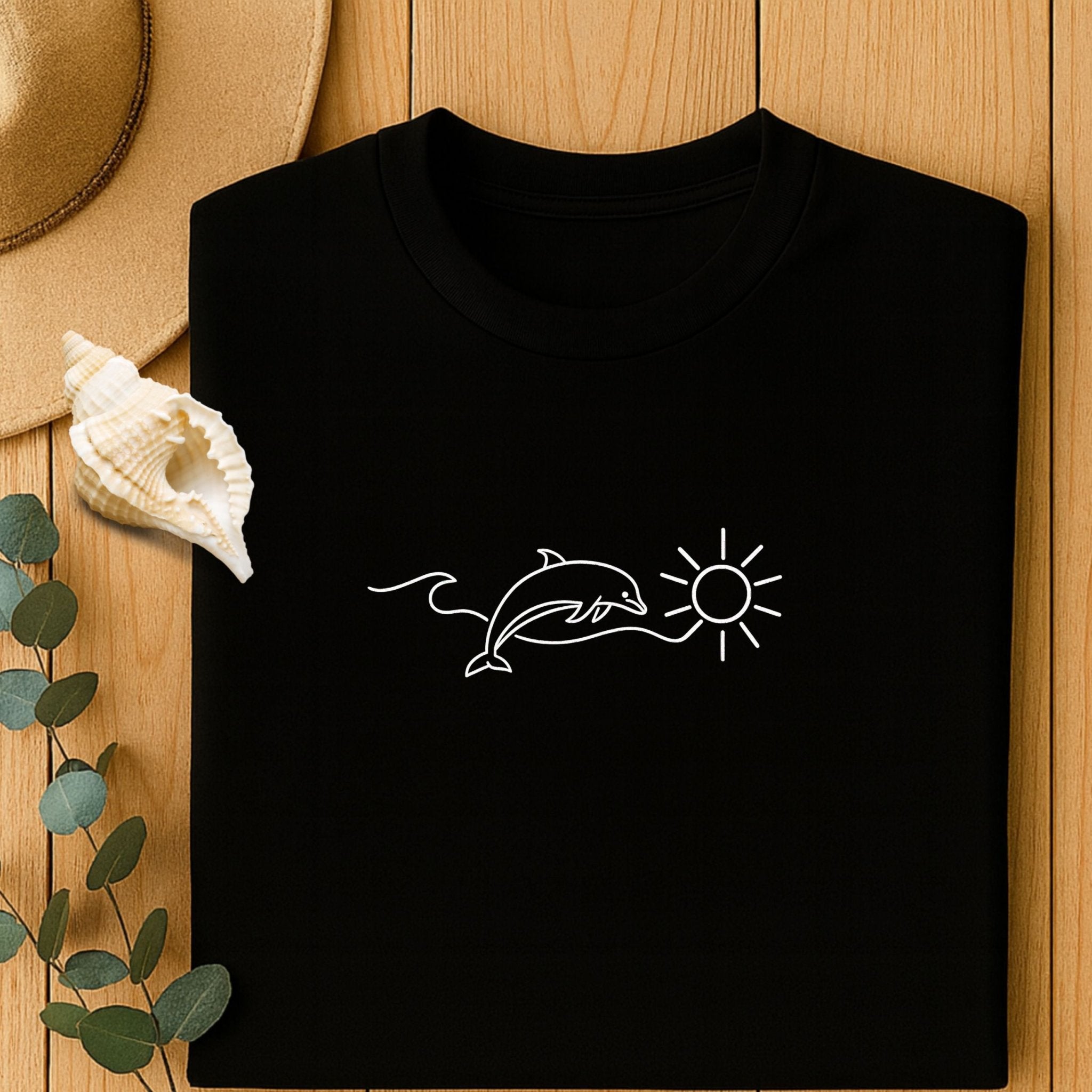 Wave Dolphin Sun T-shirt, Summer Shirt - Craig Michael Design