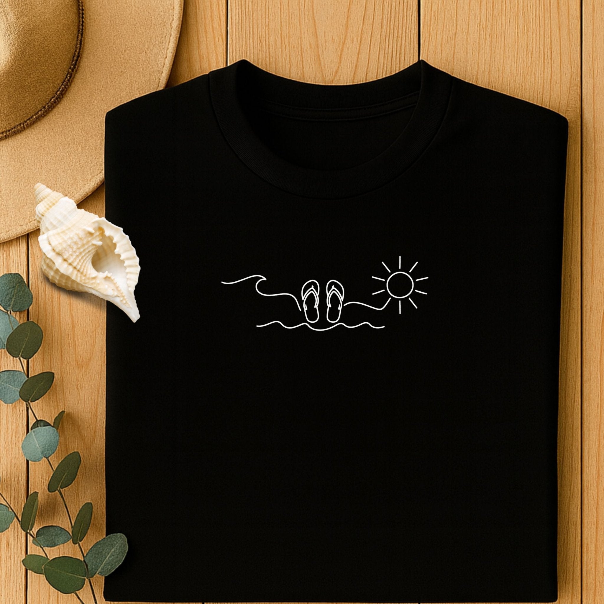 Wave Sun Flip Flops, Ocean Beach Sandals - Craig Michael Design