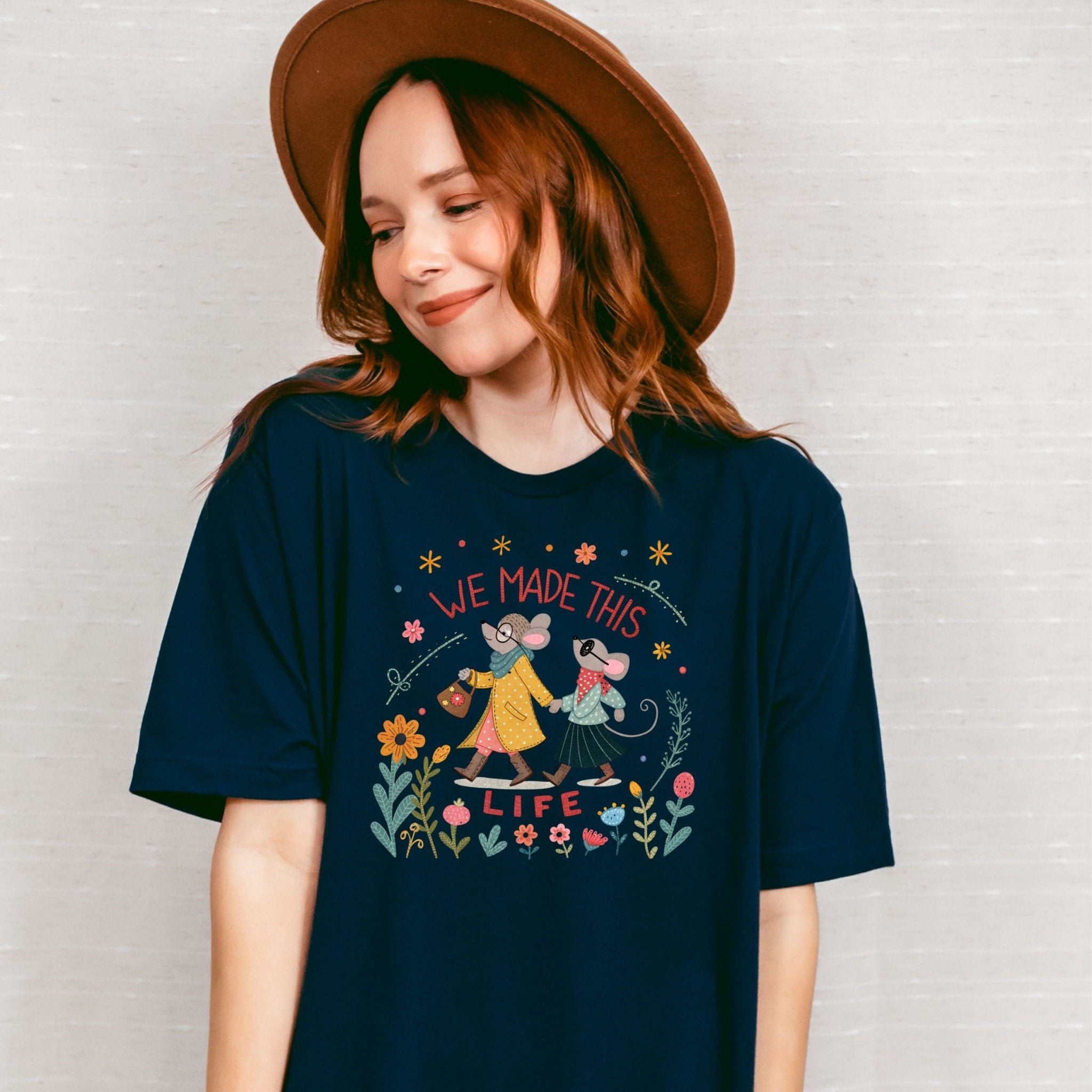 We Made This Life T-Shirt, Embroidered Style Duo Mums Tee - Craig Michael Design
