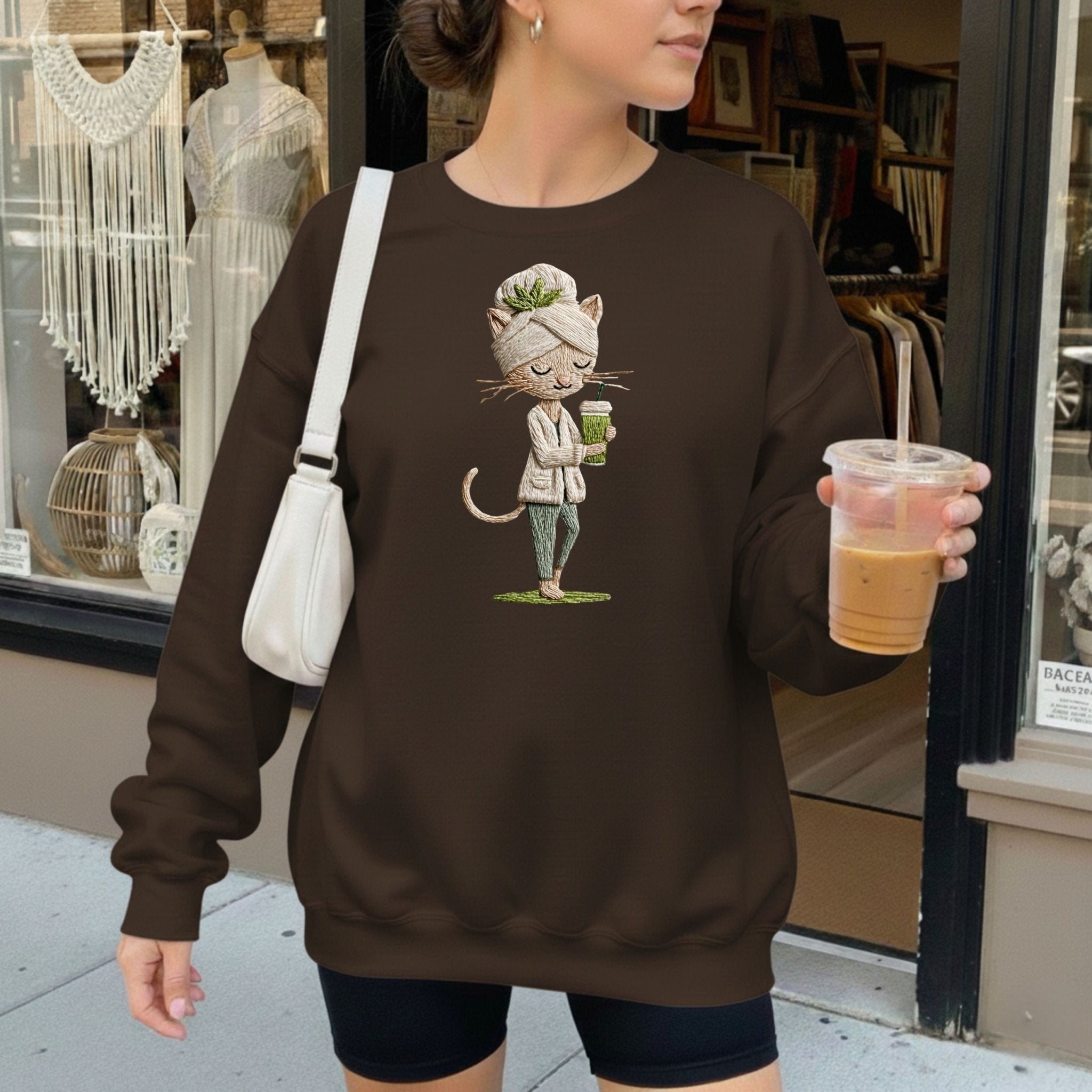 Wellness Cat Sweatshirt - Craig Michael Design