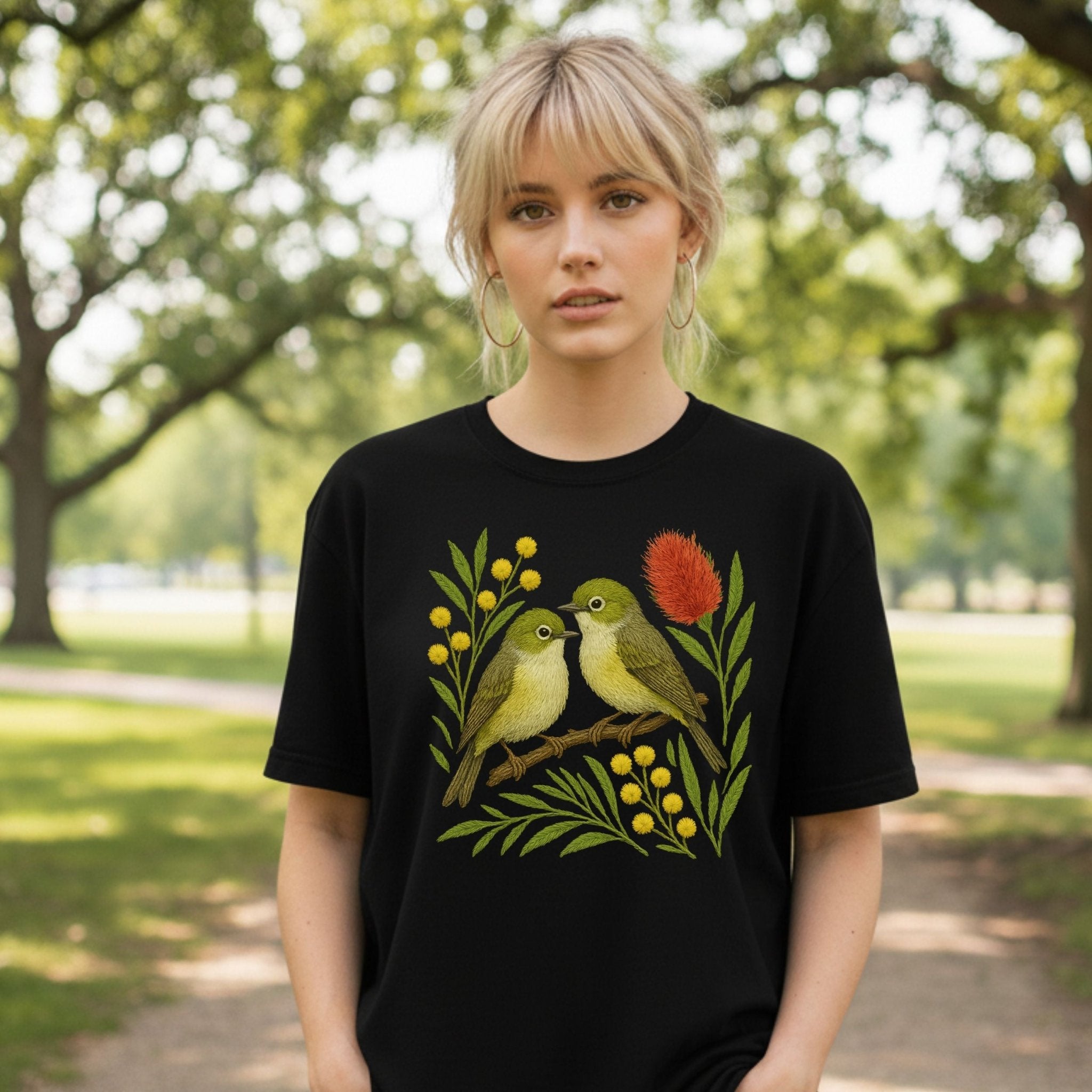 White - Eye T-Shirt – Australian Native Bird Collection - Craig Michael Design