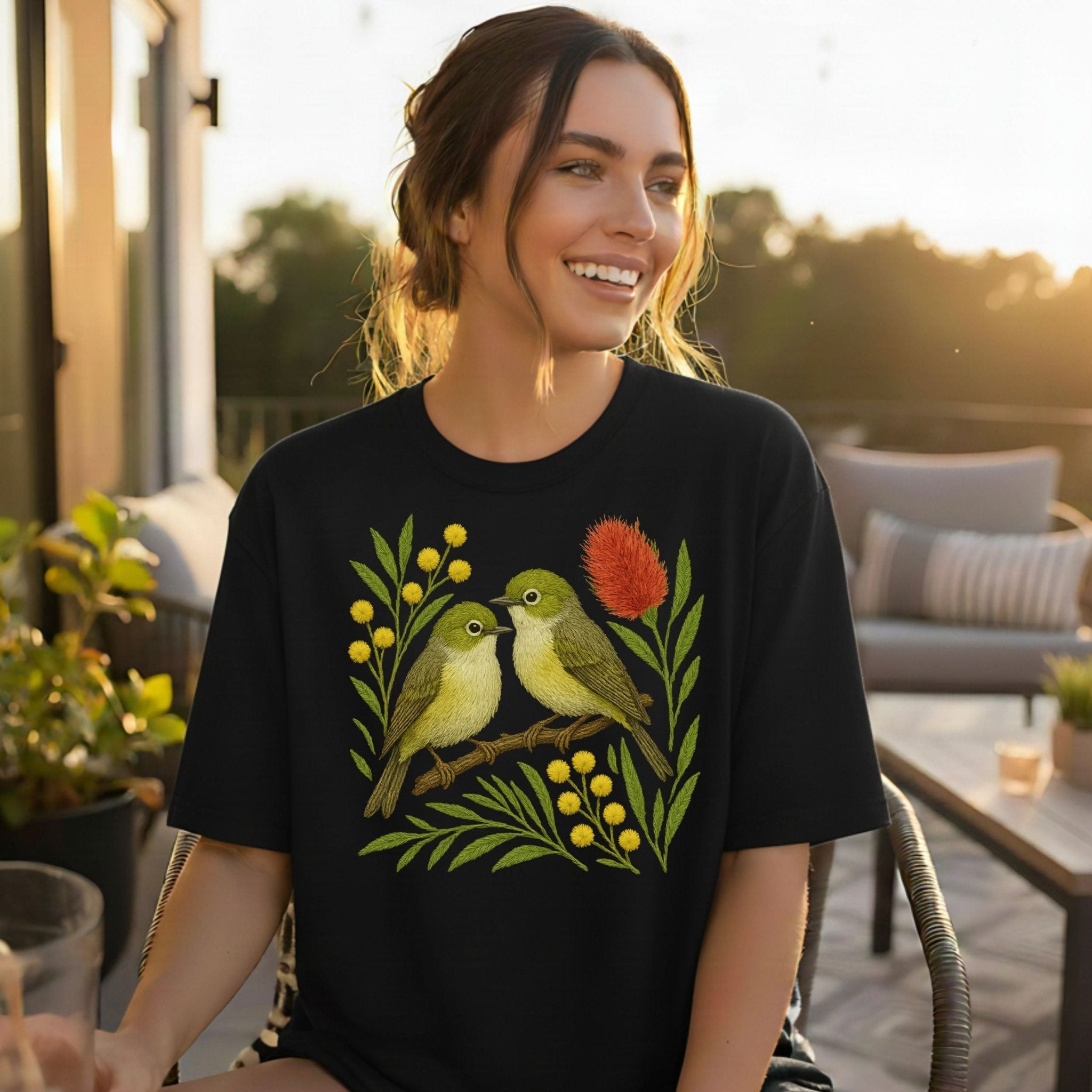 White - Eye T-Shirt – Australian Native Bird Collection - Craig Michael Design