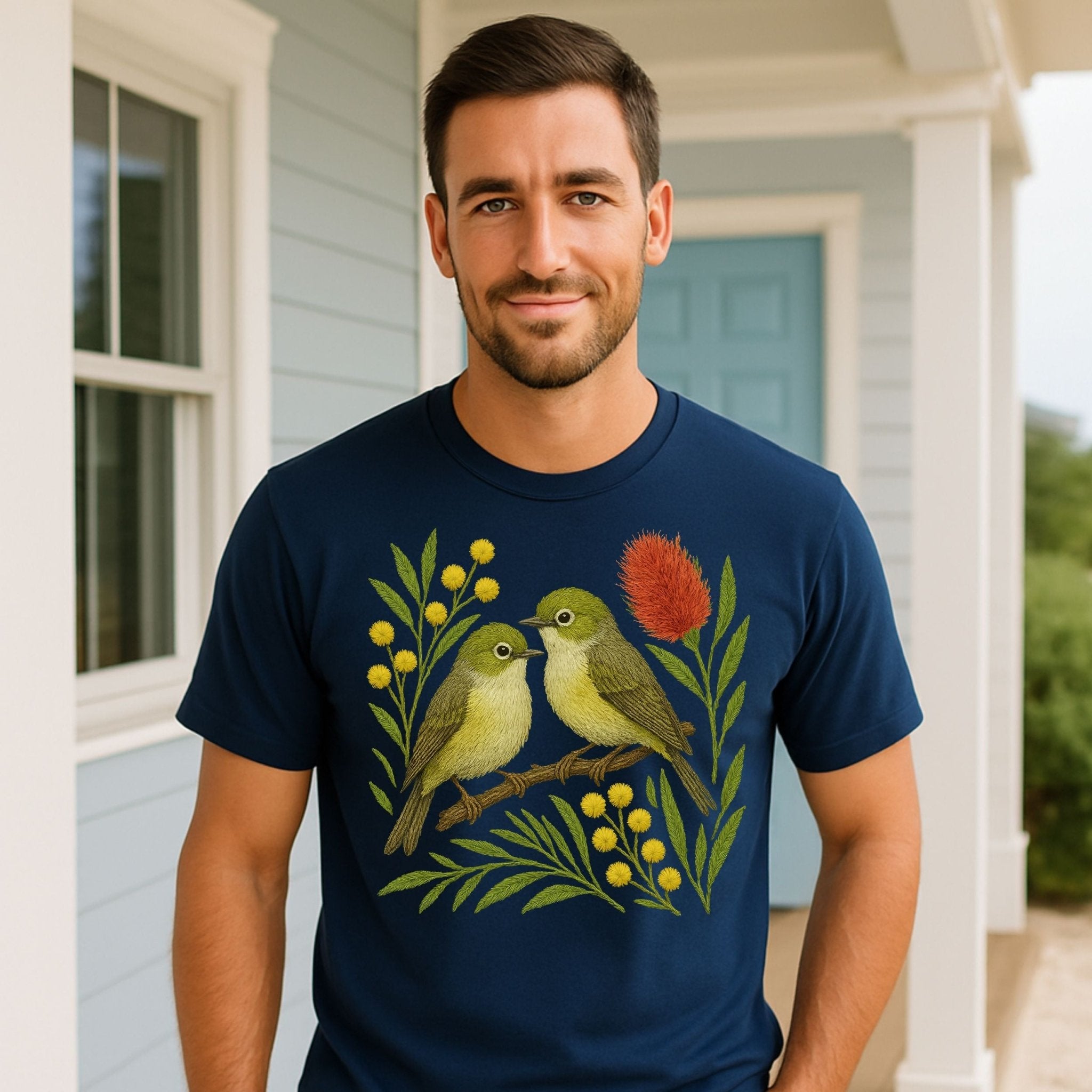 White - Eye T-Shirt – Australian Native Bird Collection - Craig Michael Design