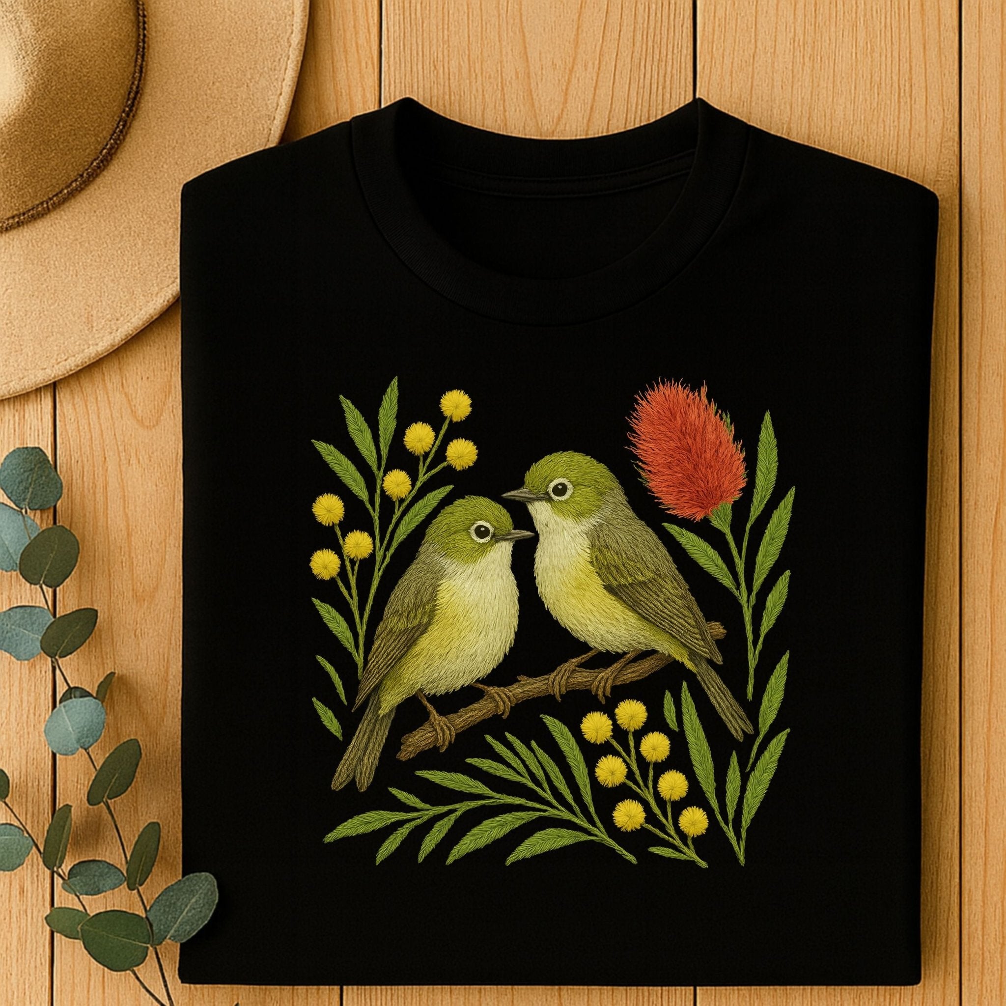 White - Eye T-Shirt – Australian Native Bird Collection - Craig Michael Design
