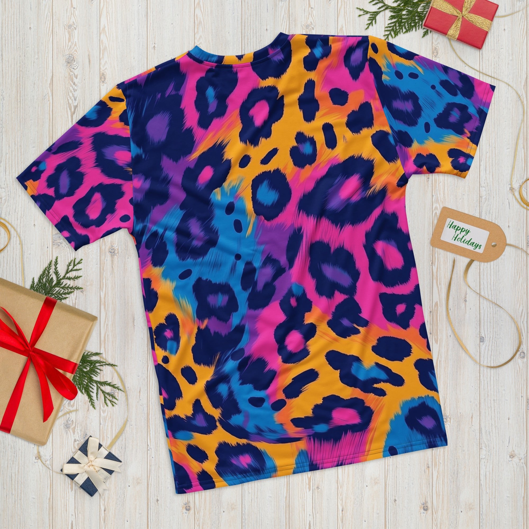 Wild Instinct – Abstract Leopard Print T-Shirt - Craig Michael Design