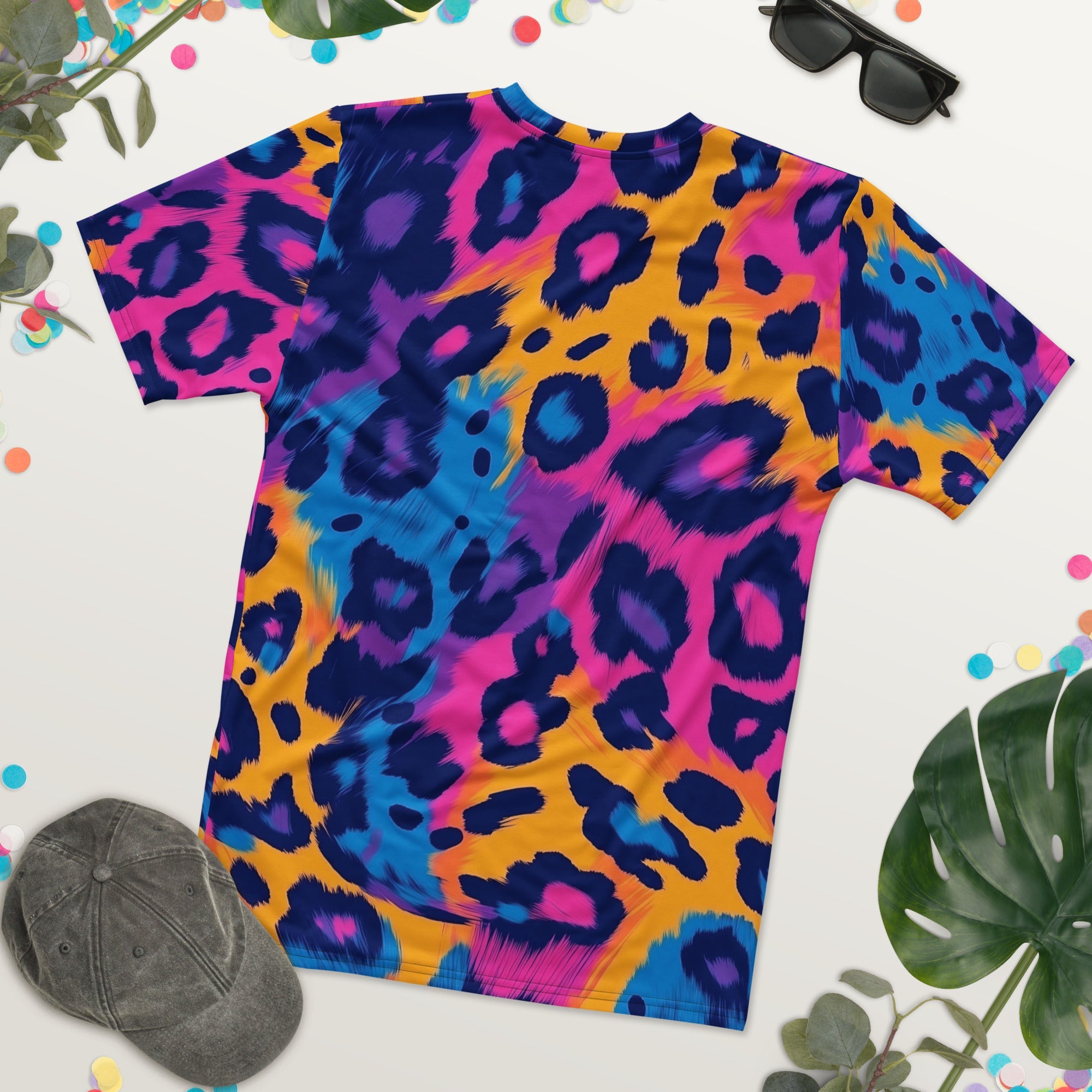 Wild Instinct – Abstract Leopard Print T-Shirt - Craig Michael Design