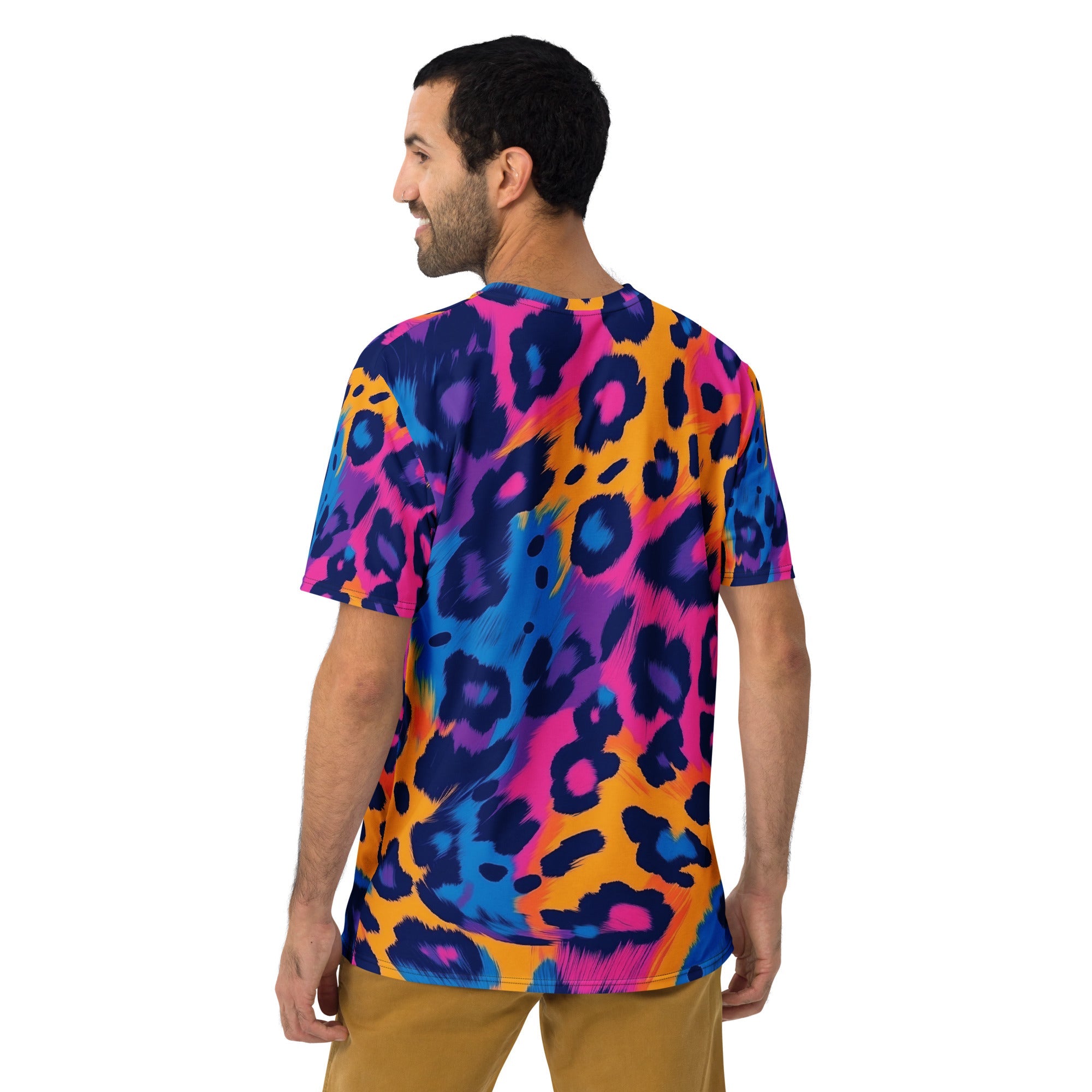 Wild Instinct – Abstract Leopard Print T-Shirt - Craig Michael Design