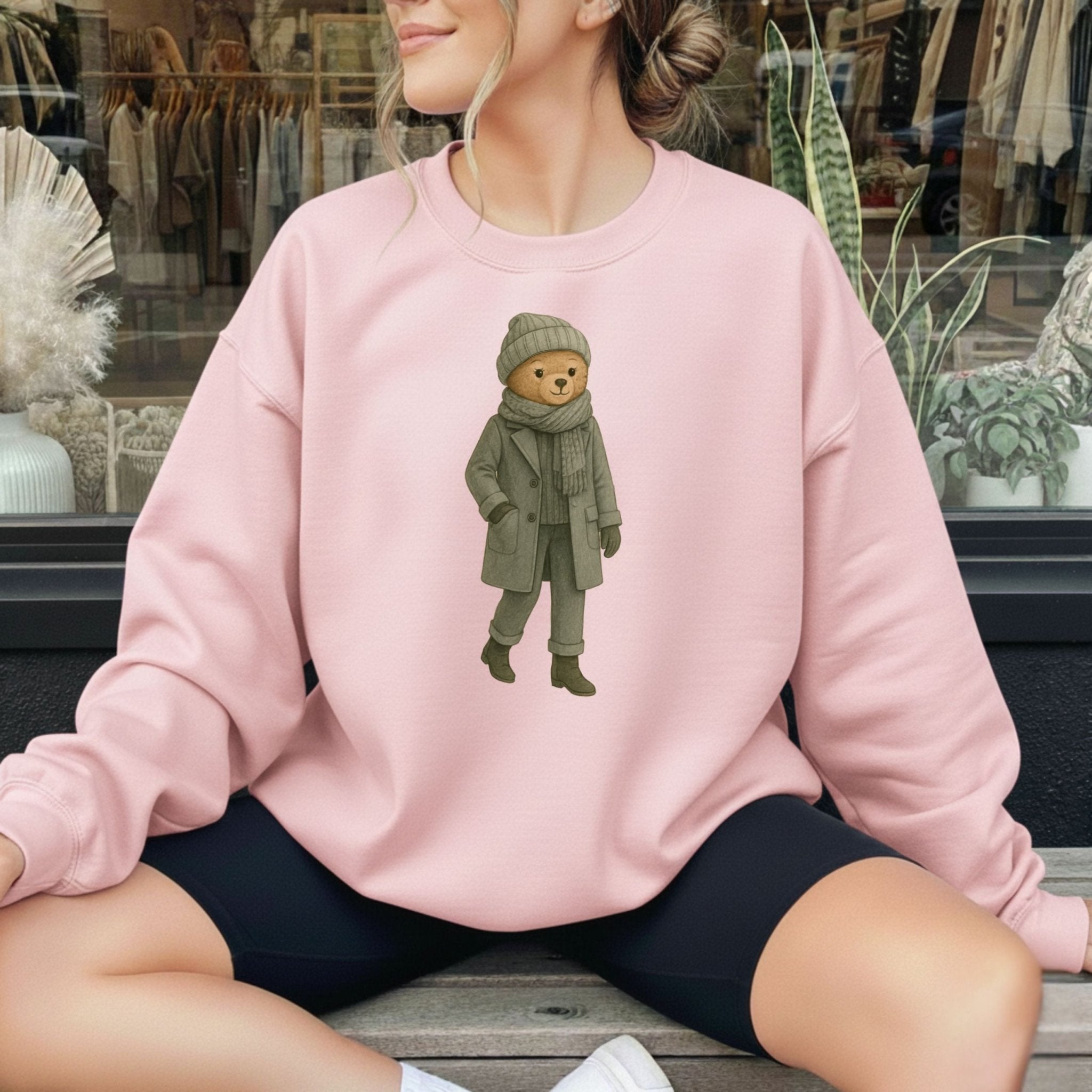 Winter Fashion Bear Sweatshirt - Craig Michael Design