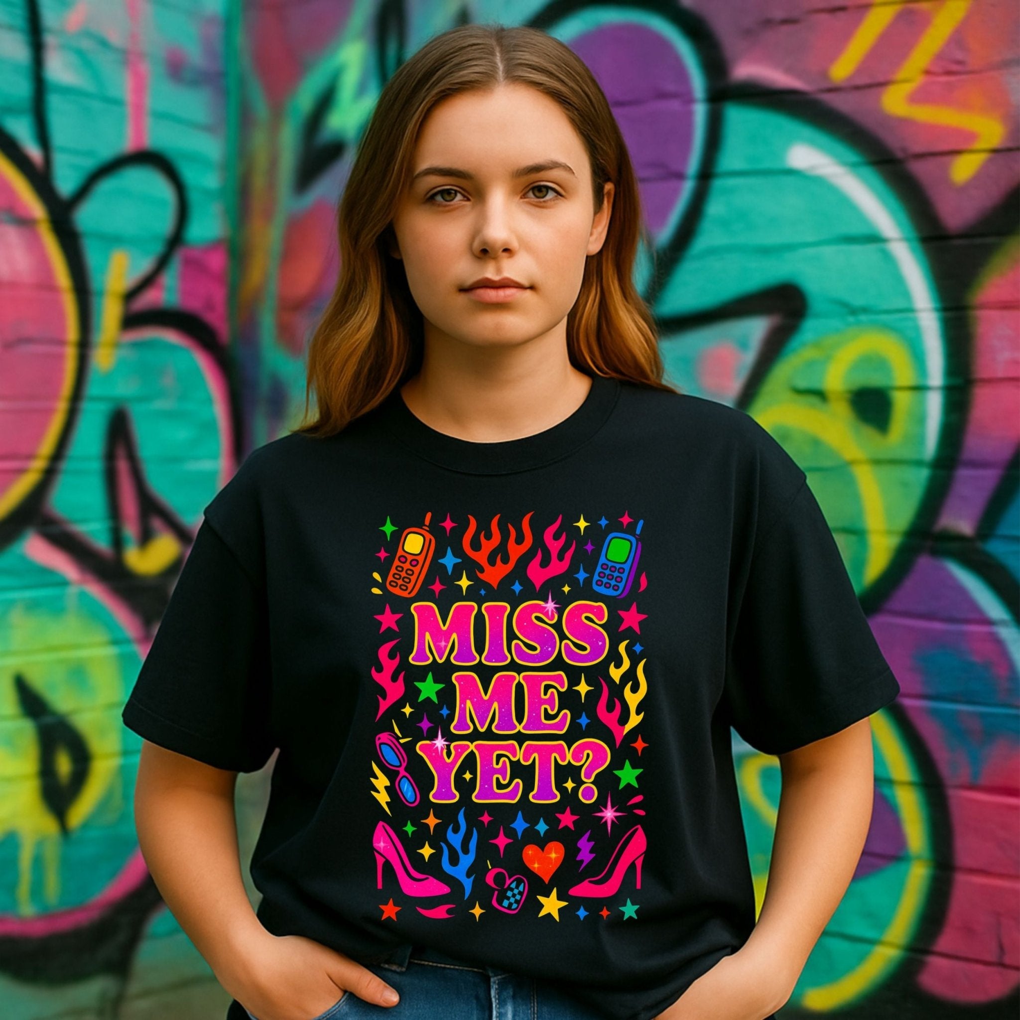 Y2K Graphic Tee, 2000s Nostalgia Shirt, Funny Gen Z T-Shirt, 'Miss Me Yet' - Craig Michael Design