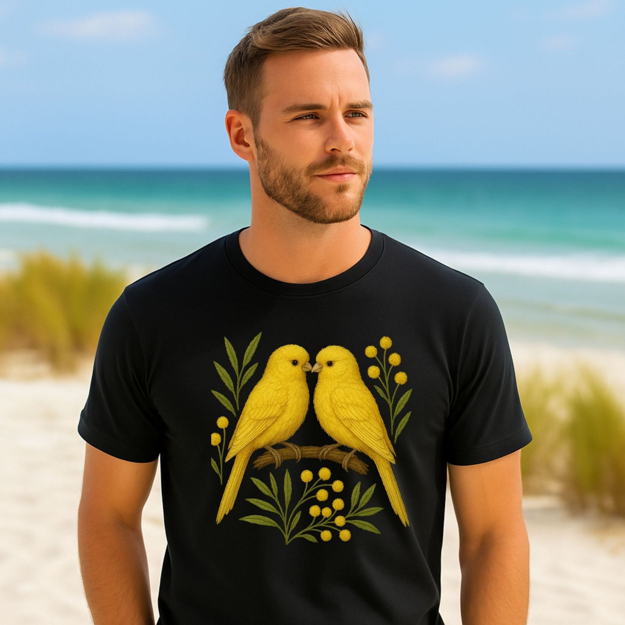 Yellow Canary T-Shirt – Australian Native Bird Collection - Craig Michael Design